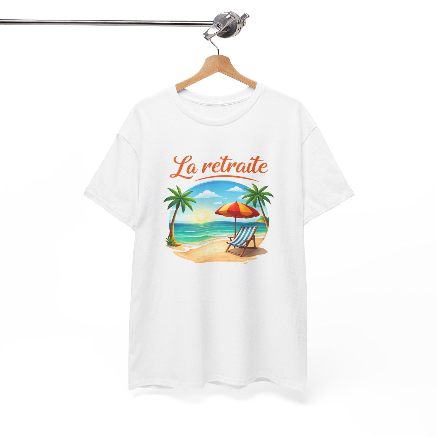 T-Shirt Retraite Vacances – La Retraite Soleil Plage Palmier – Cadeau Retraité Homme Femme Voyage
