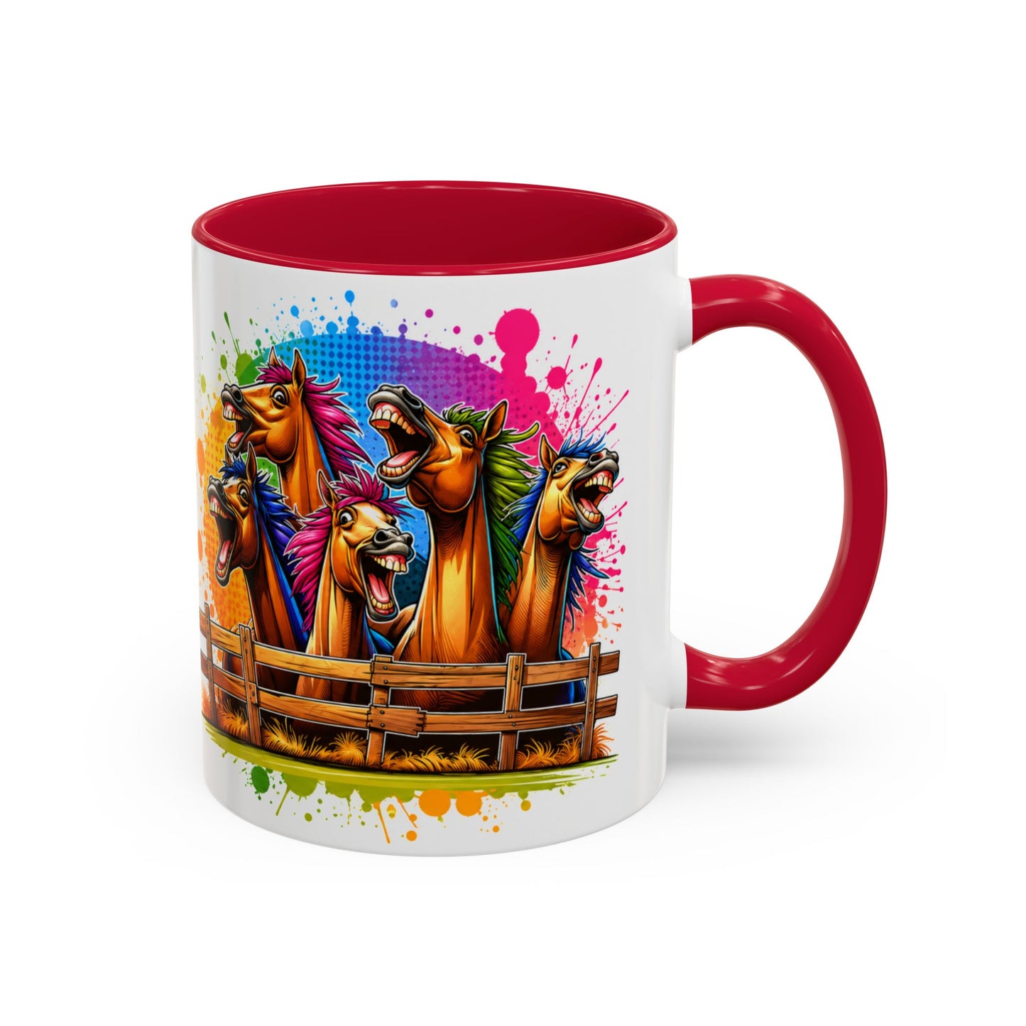 Tasse Chevaux Rigolos – Mug Humour Équitation Coloré – Cadeau Cavalier Homme Femme 325ml