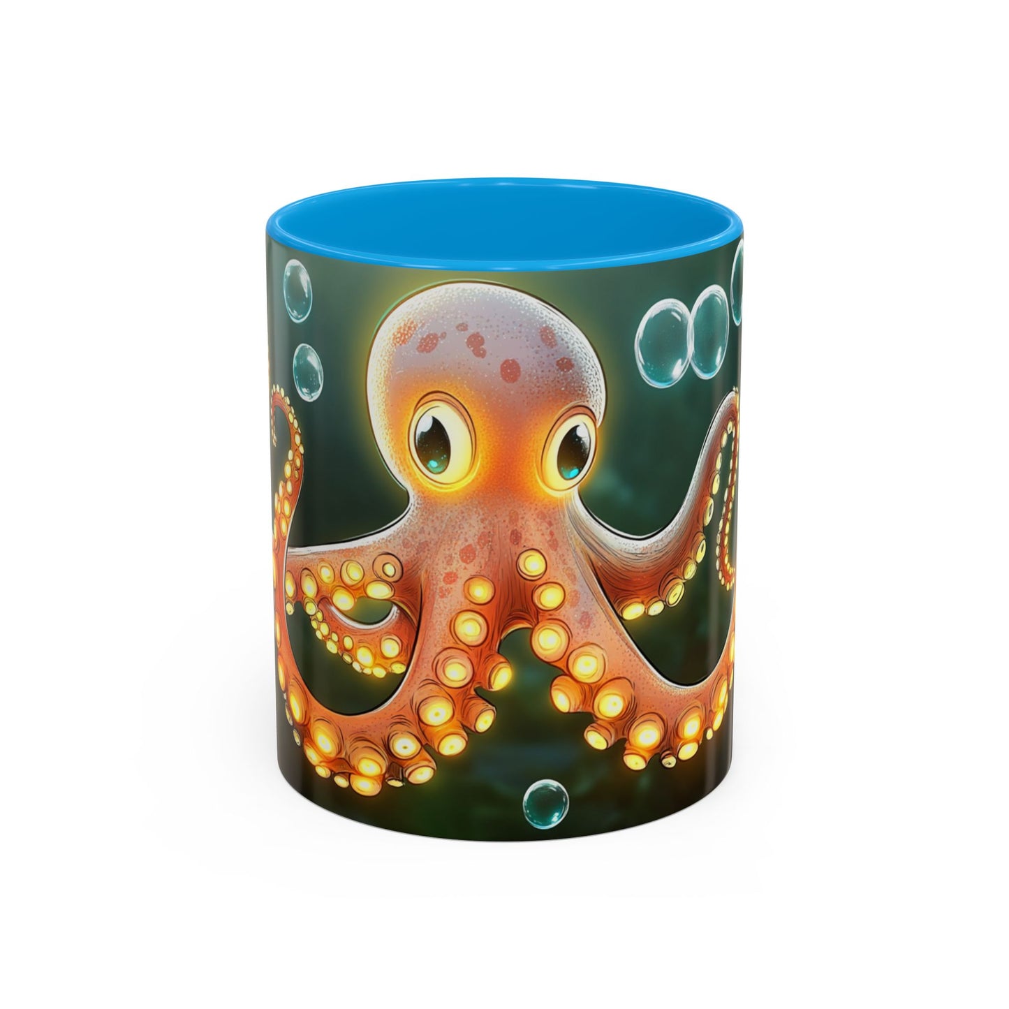 Mug Poulpe Kawaii – Tasse Pieuvre Mignonne Cartoon Océan Sous-Marin – Cadeau Animaux Marins 325ml