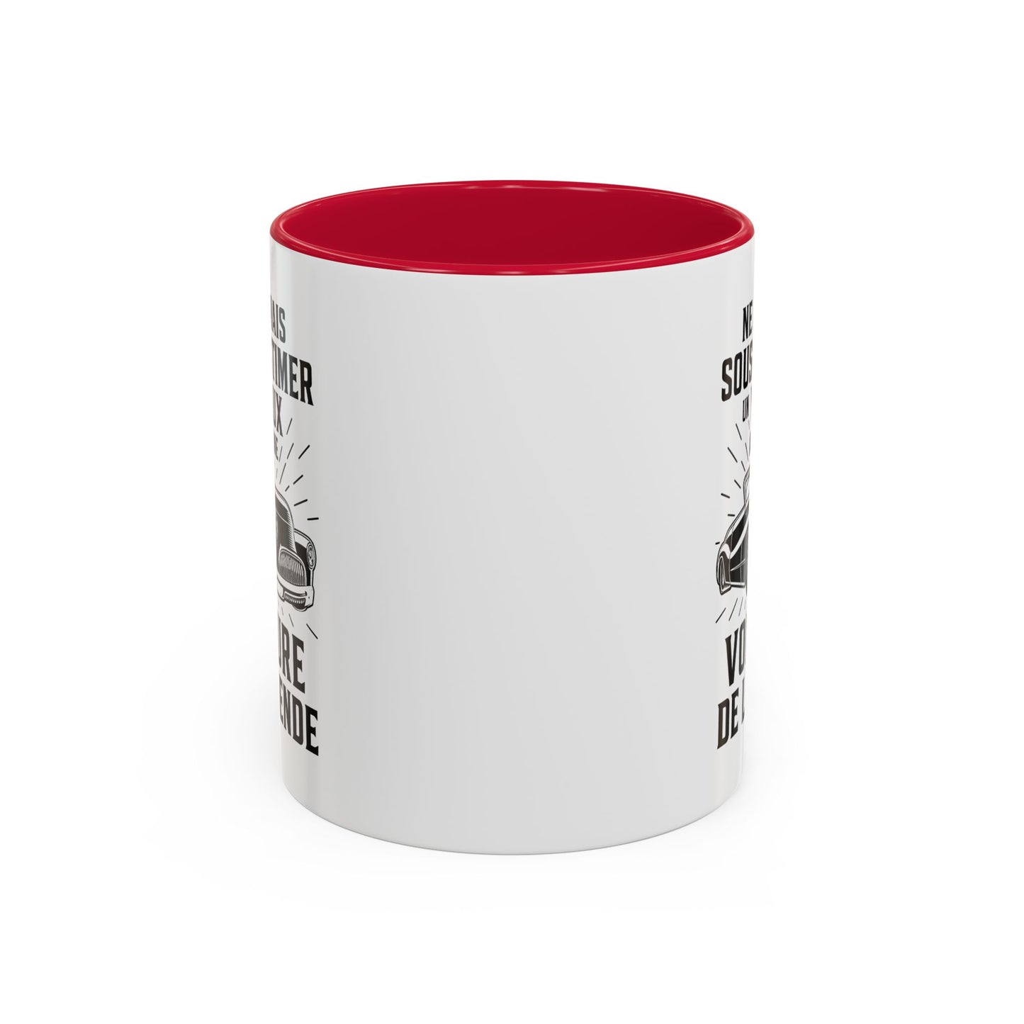 Mug Voiture Homme et Femme – Tasse Passion Automobile Sportive et Voiture de Collection – Idée Cadeau Conducteur Amateur Auto Mécanique – 325 ml Noir Bleu Rouge