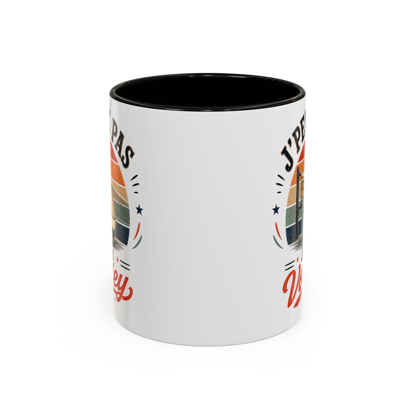 Tasse J’Peux Pas J’Ai Volley – Mug Volley Vintage Humoristique – Cadeau Joueur Homme Femme 325ml