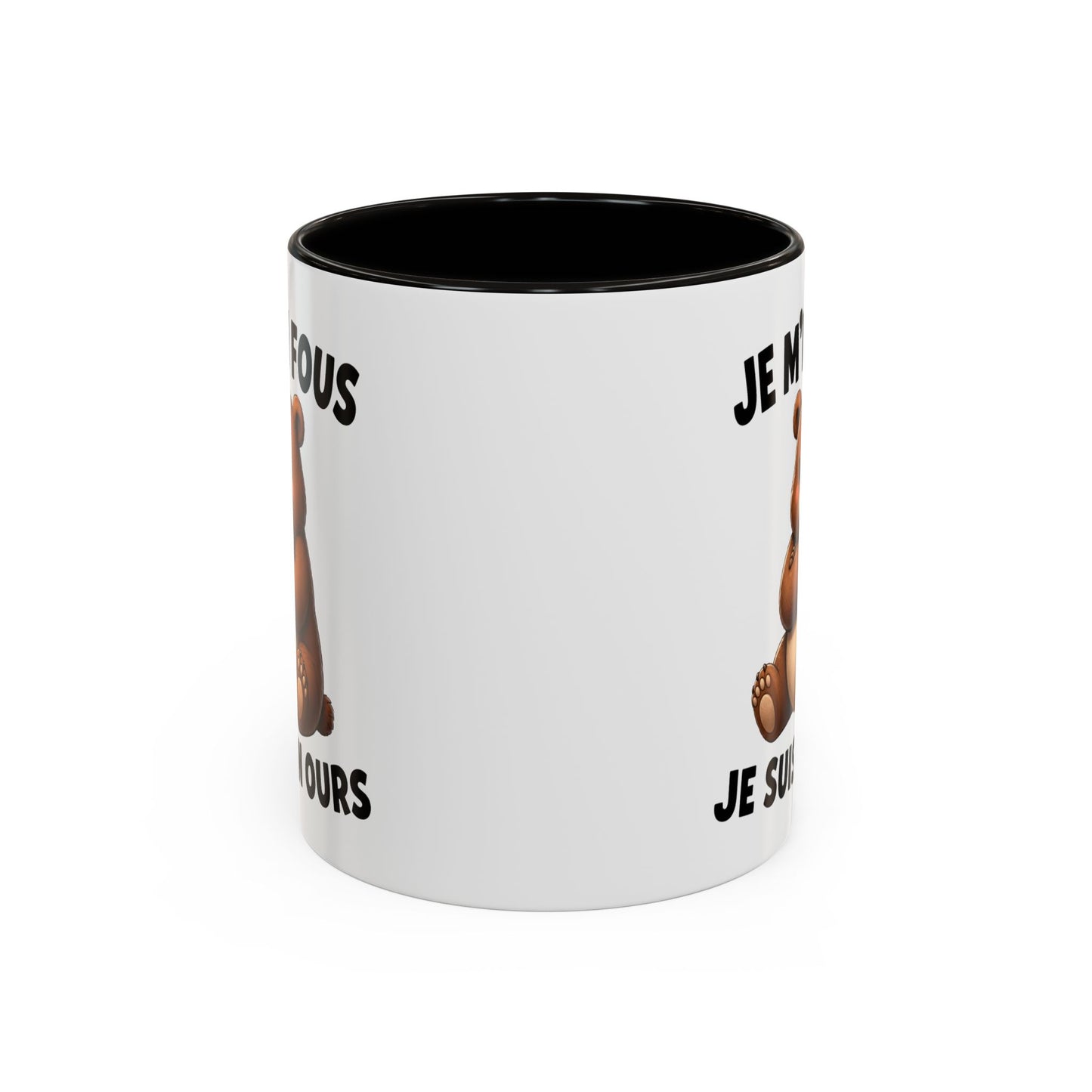 Tasse Je M’en Fous Je Suis un Ours – Mug Ours Humoristique – Cadeau Femme Homme Amoureux des Animaux 325ml