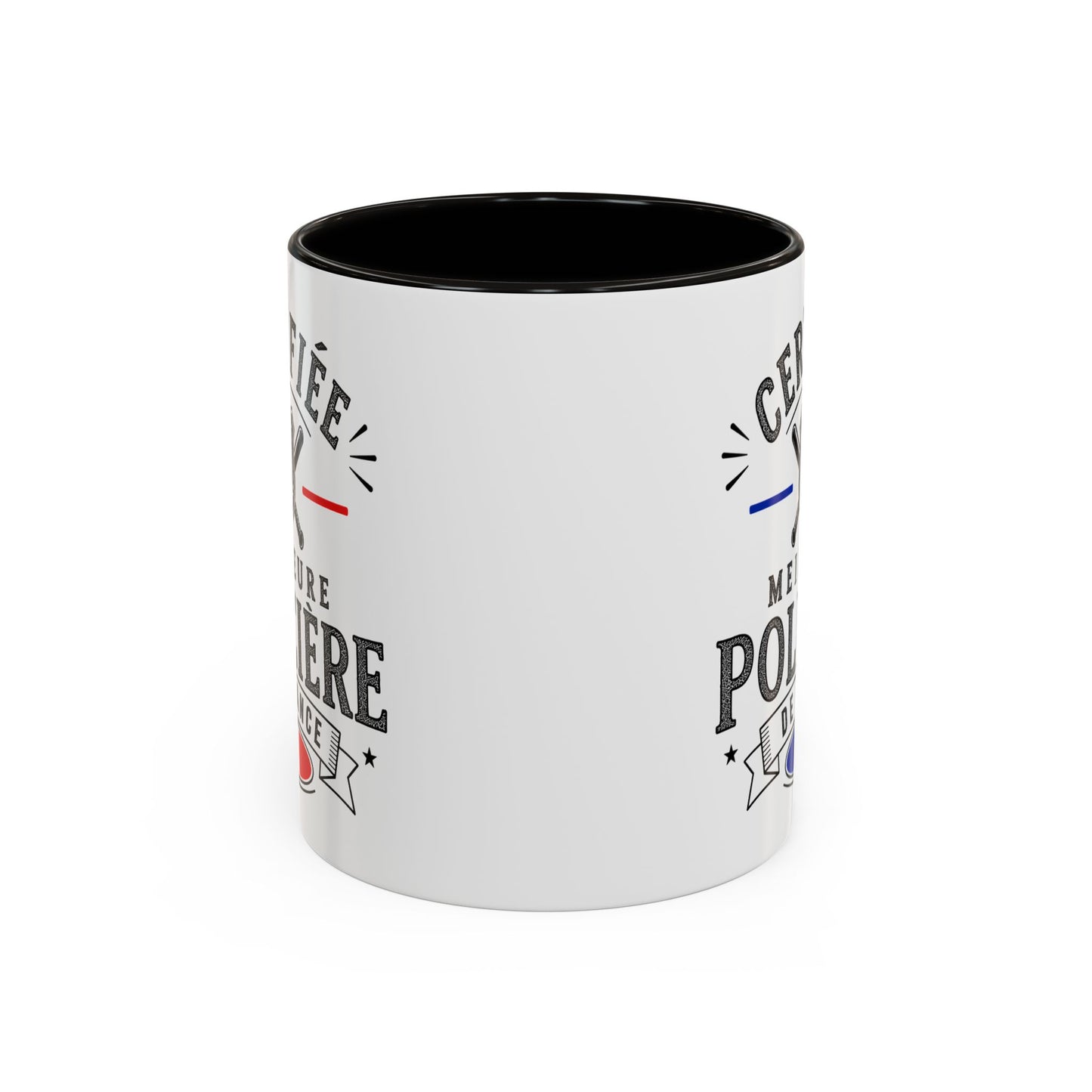 Mug Policière Femme – Certifiée Meilleure Policière de France – Tasse Métier Police – Cadeau Original Femme Policière