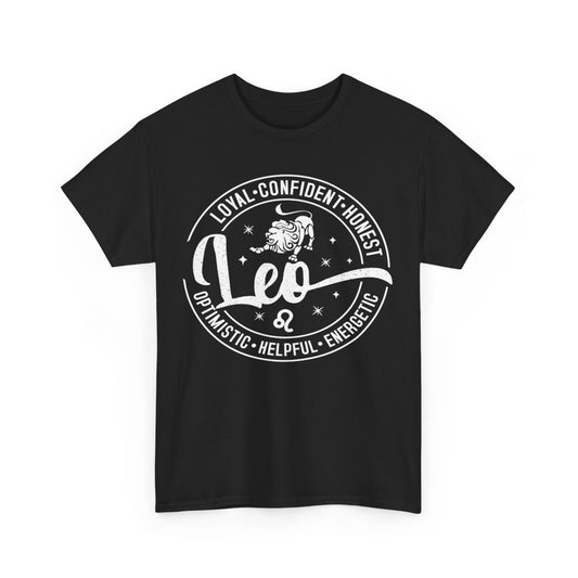 Tee shirt unisex Signe du Zodiaque Léo Lion pour homme ou femme