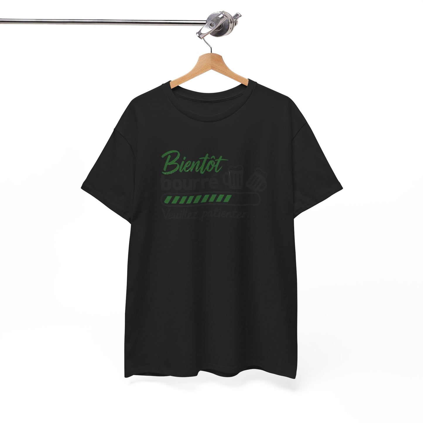 T-Shirt Humour Apéro Homme Femme – Tee Shirt Bientôt Prêt Apéro – Cadeau Drôle Soirée Bière Noir Blanc Gris