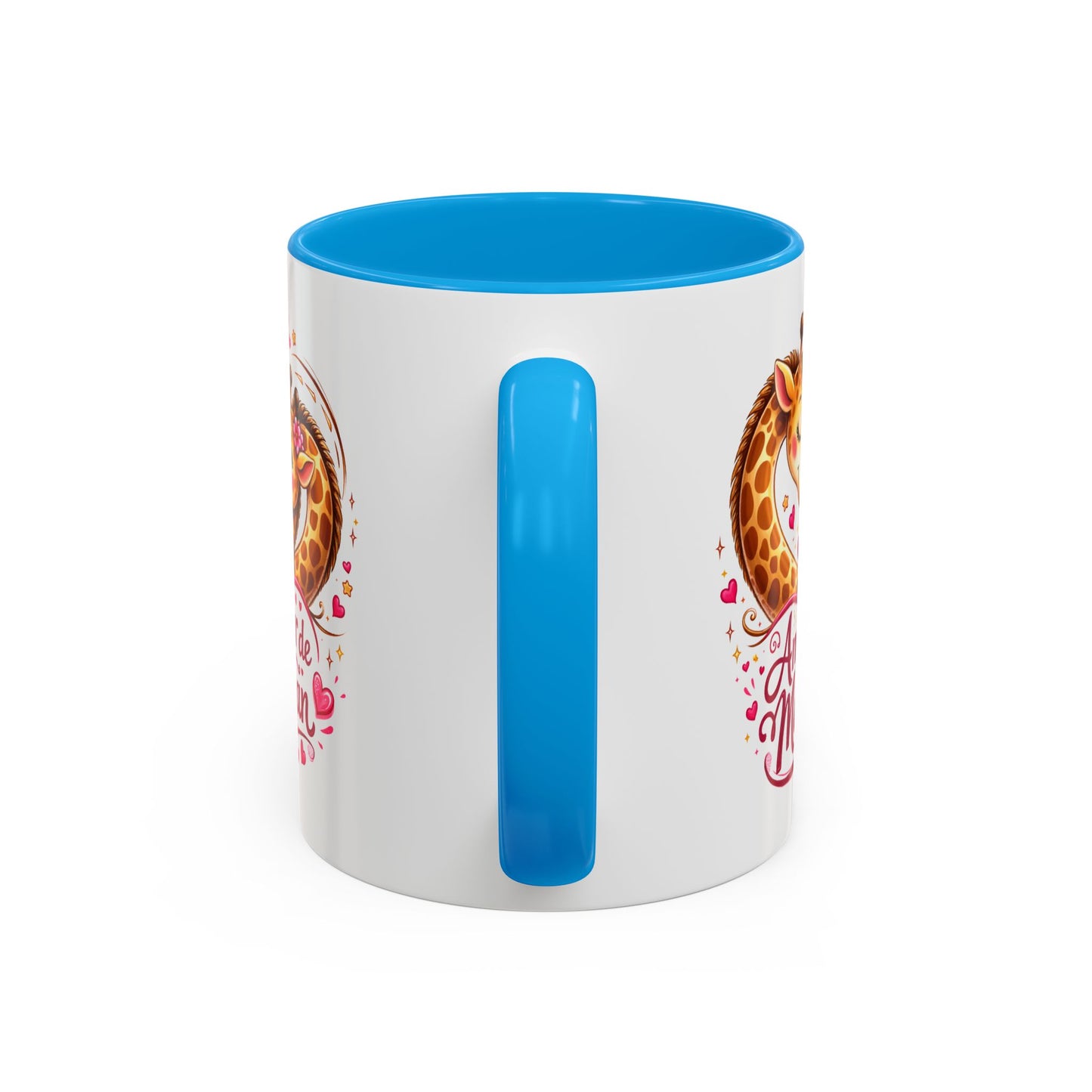 Tasse Amour de Maman Girafes – Mug Mignon Mère Enfant – Cadeau Fête des Mères Anniversaire – Céramique 325ml
