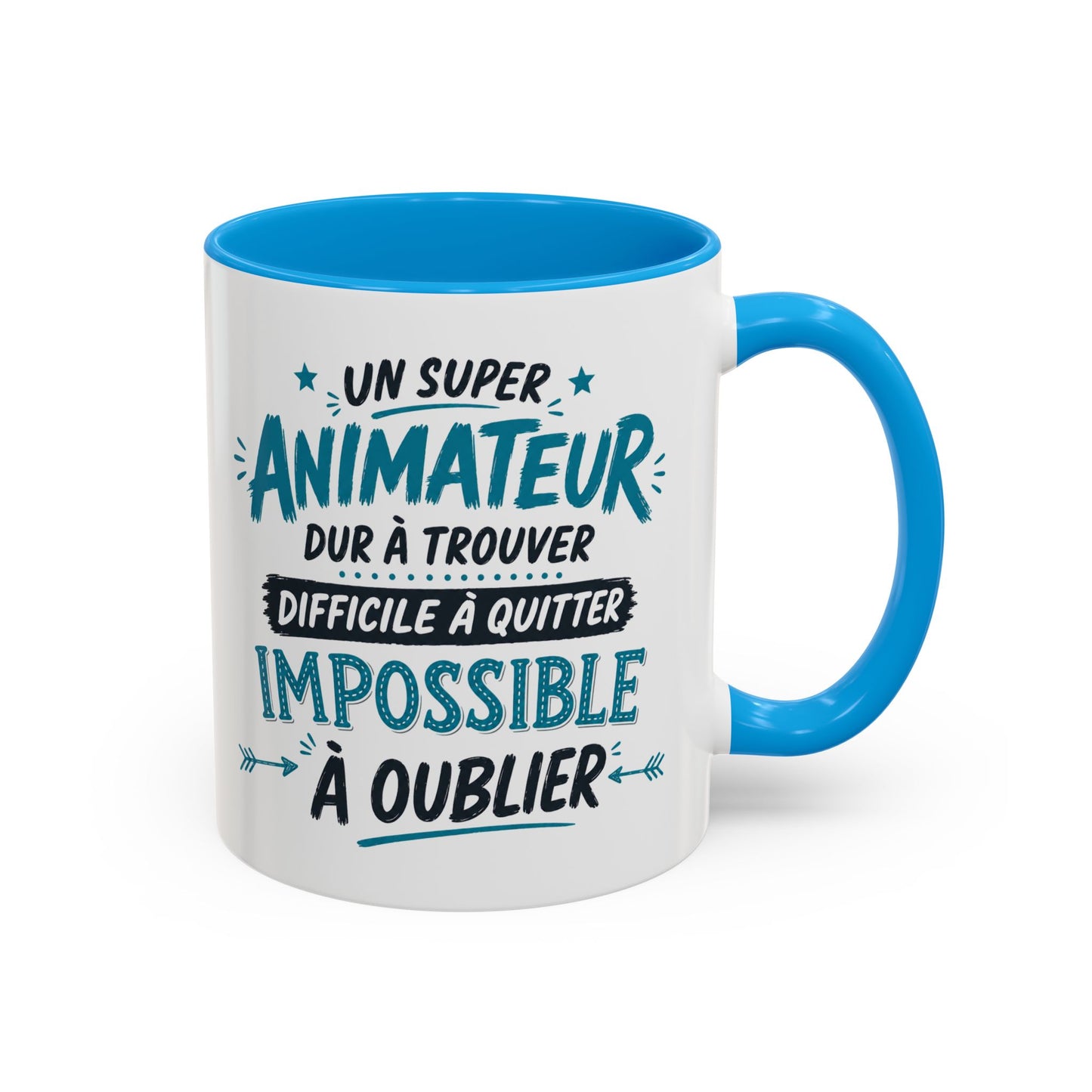 Mug Animateur Homme – Tasse Humour Un Super Animateur Impossible à Oublier – Cadeau Original Animateur Anniversaire Noël 325ml