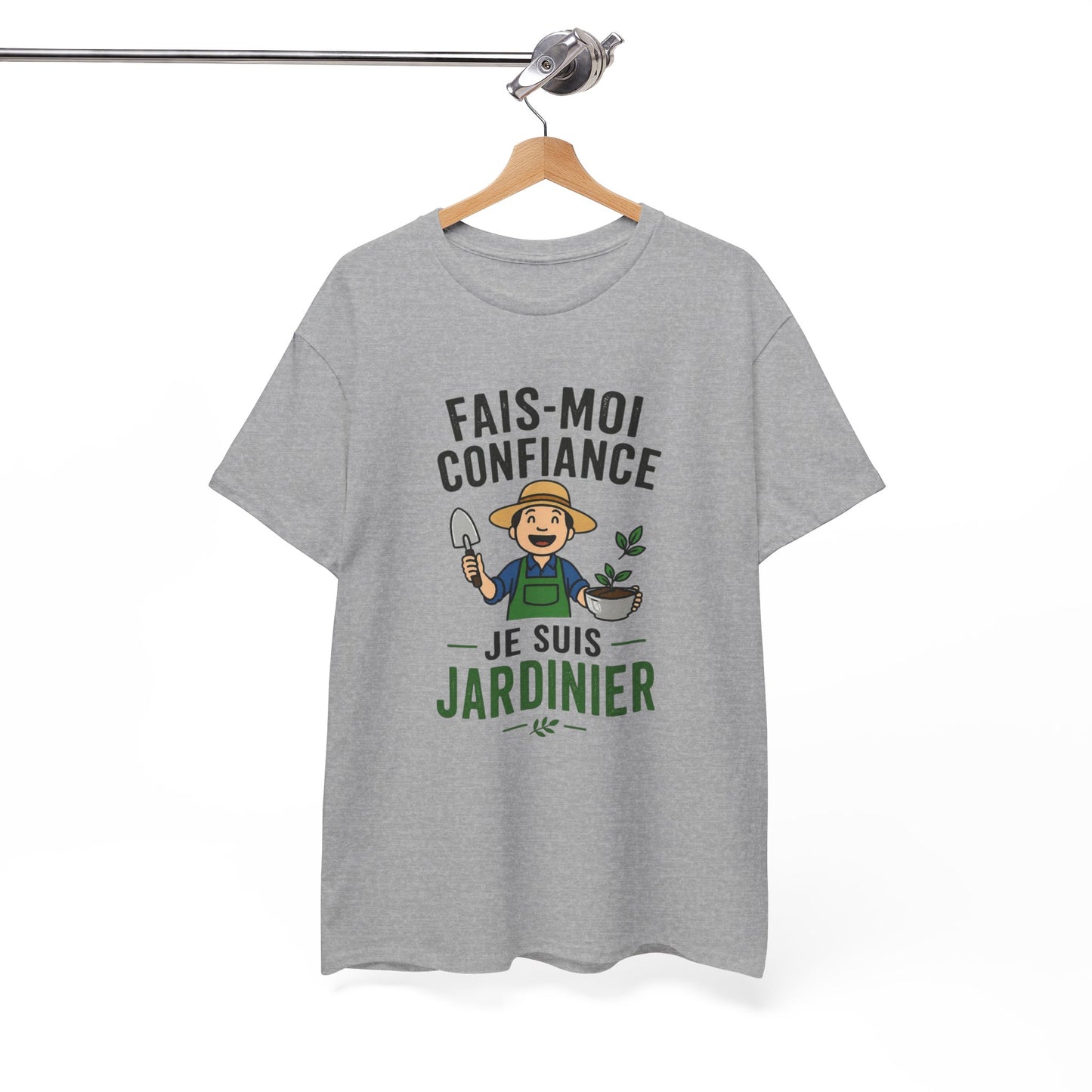 T-Shirt Jardinier Homme Humour – Fais-Moi Confiance Je Suis Jardinier – Tee Shirt Jardinage Drôle Cadeau Passion Jardin
