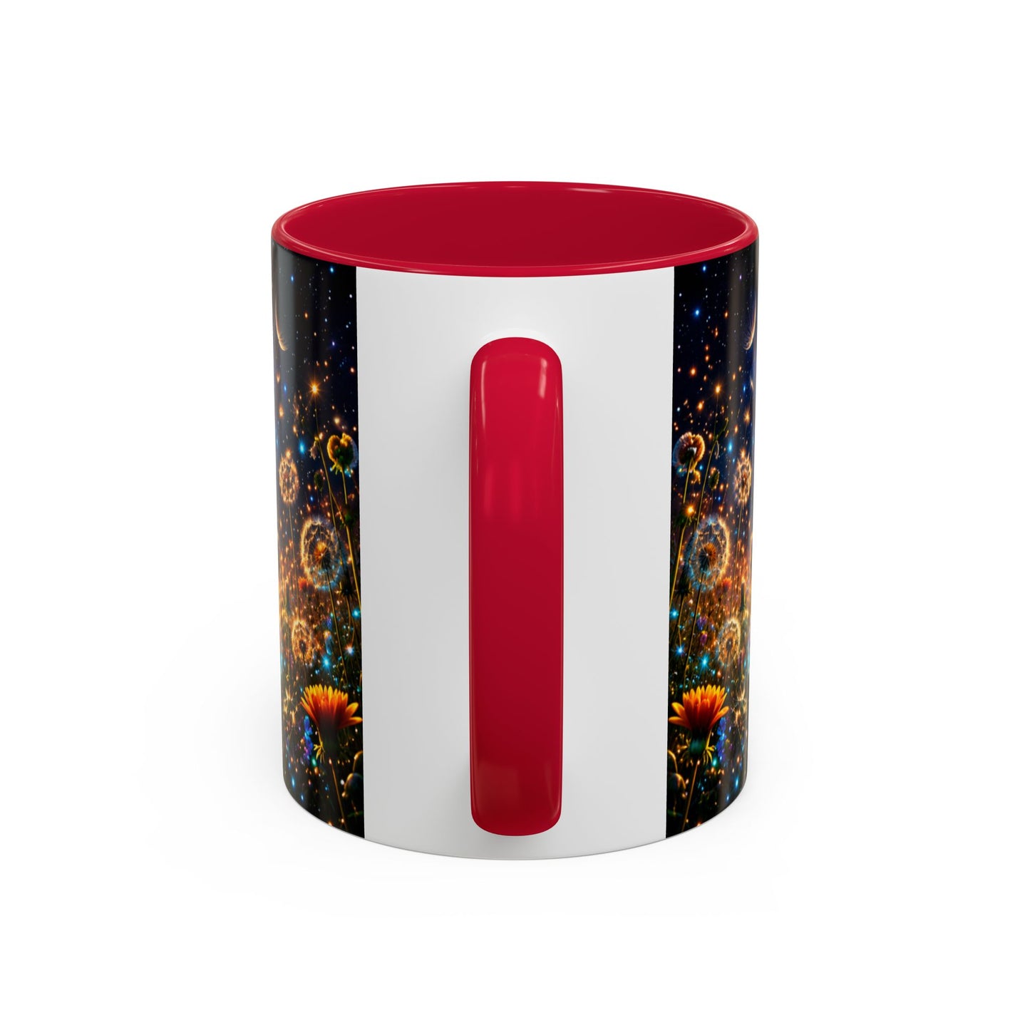 Tasse Pissenlit Féérique – Mug Fleur Cosmique et Étoiles – Cadeau Nature Bohème 325ml