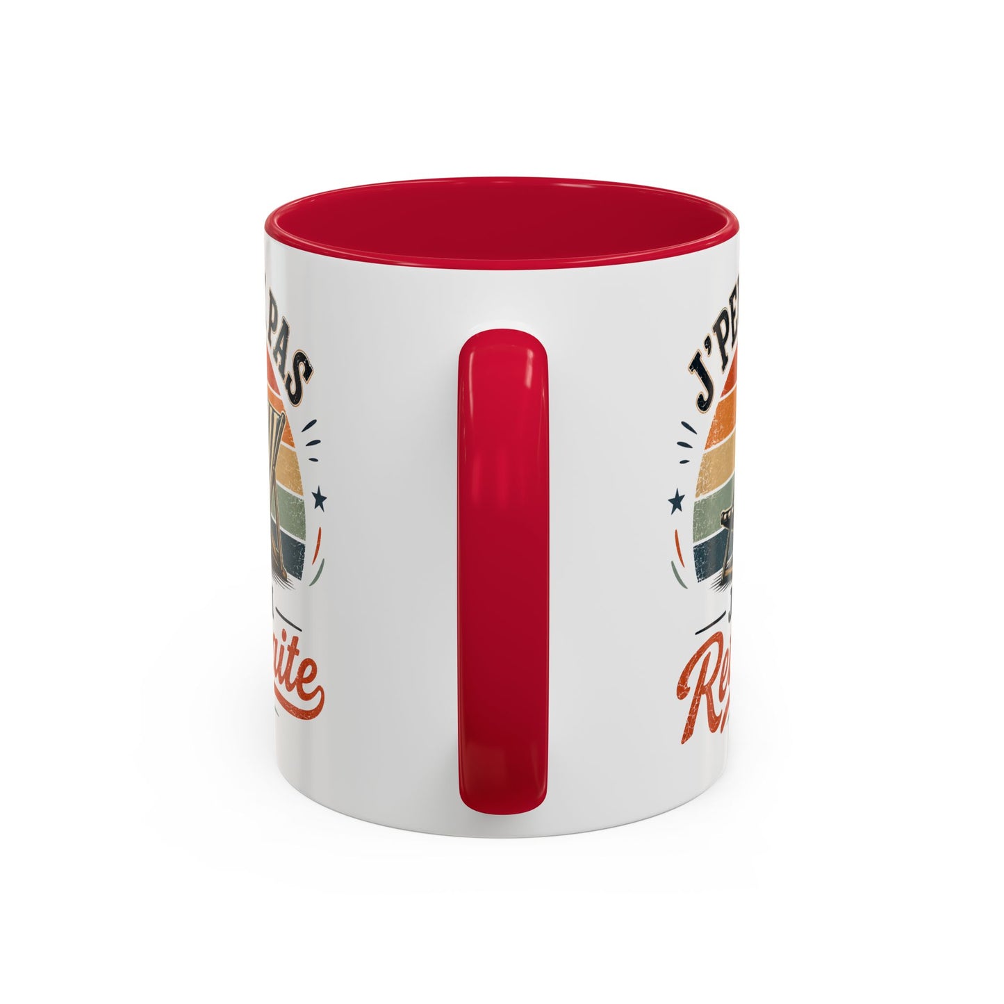 Tasse J’Peux Pas J’Ai Retraite – Mug Retraité Vintage Humoristique – Cadeau Départ Retraite Homme Femme 325ml