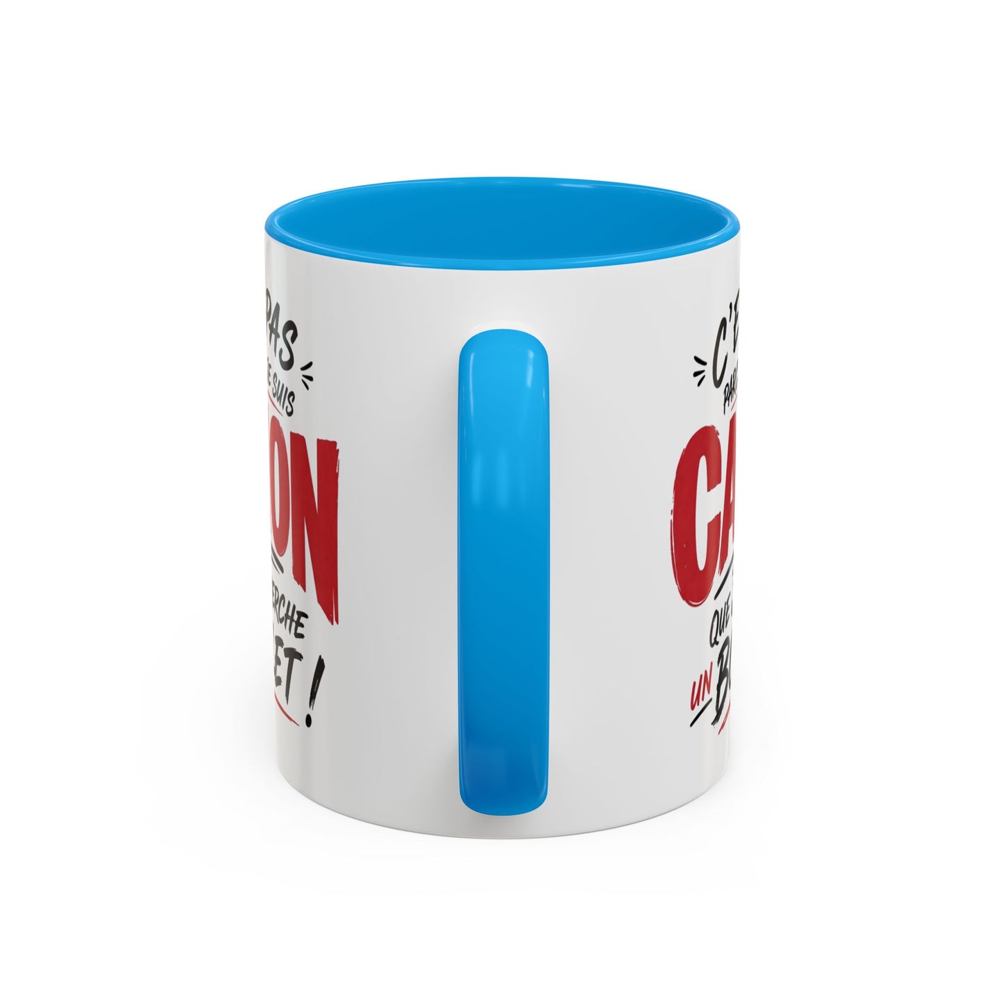 Mug Humour Femme Canon – Tasse Drôle Citation C’est Pas Parce Que Je Suis Canon Que Je Cherche Un Boulet – Cadeau Femme Original et Humoristique 325ml