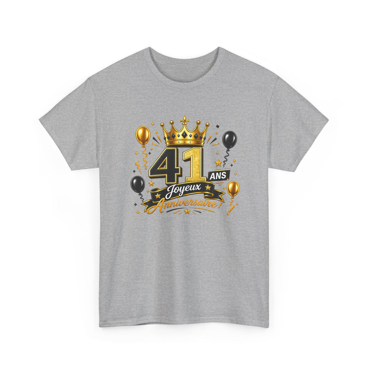 Tee Shirt Anniversaire 41 Ans Homme et Femme – Joyeux Anniversaire – Cadeau 41 Ans
