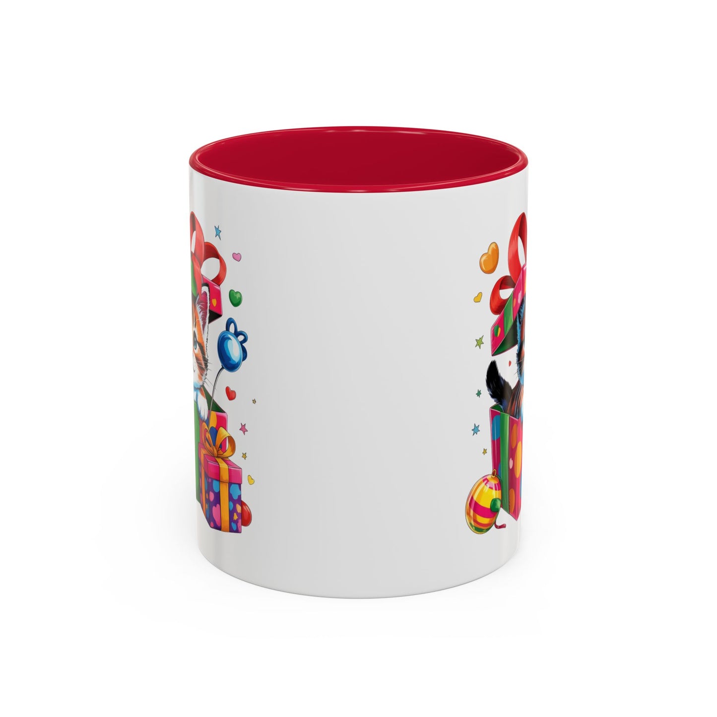 Mug Chaton dans Boîte Cadeau – Tasse Chat Mignon avec Ruban et Cadeaux – Idée Cadeau 325ml