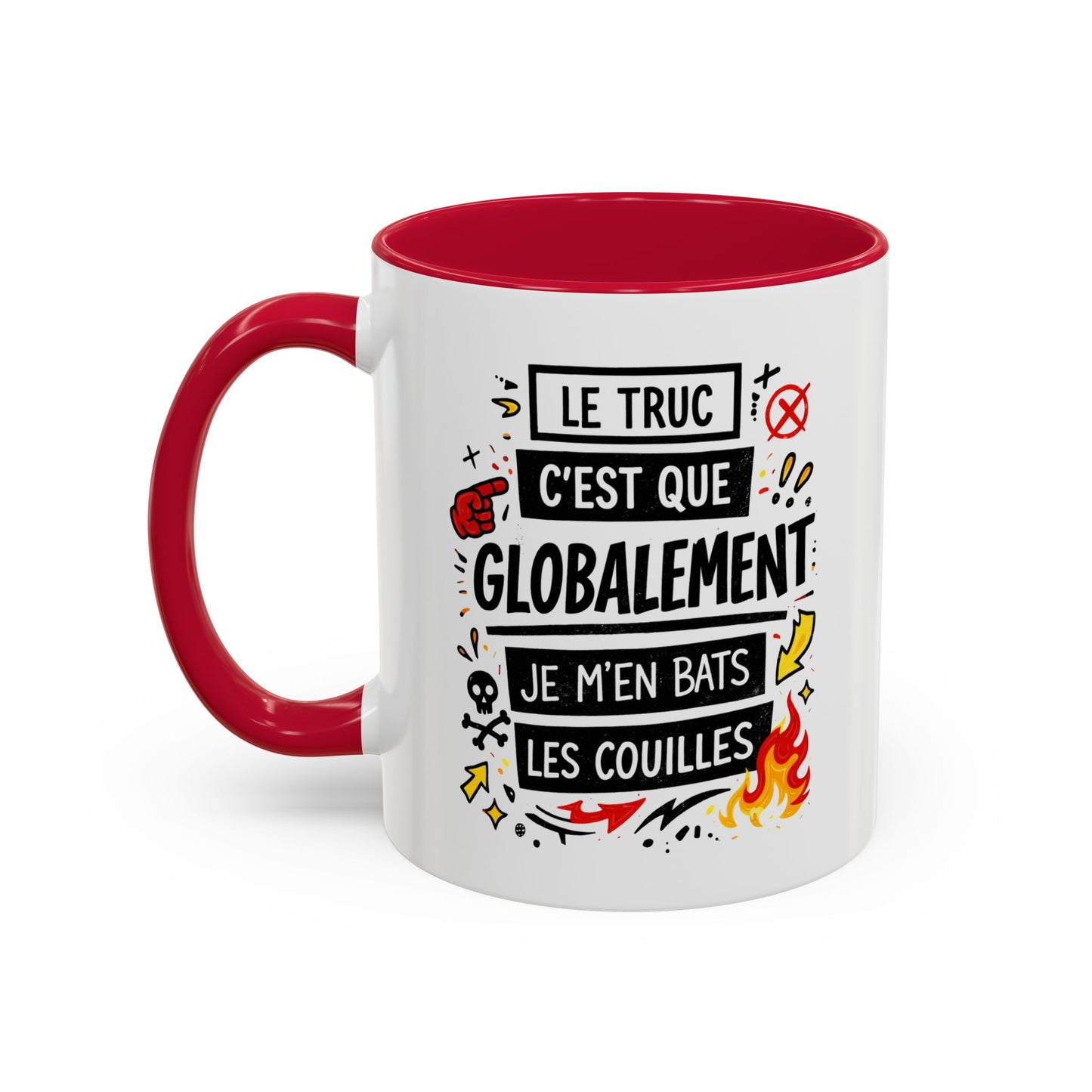 Mug Citation Humour Provocateur – Tasse Phrase Drôle Décalée – Cadeau Original Fun – Céramique 325ml Noir Bleu Rouge