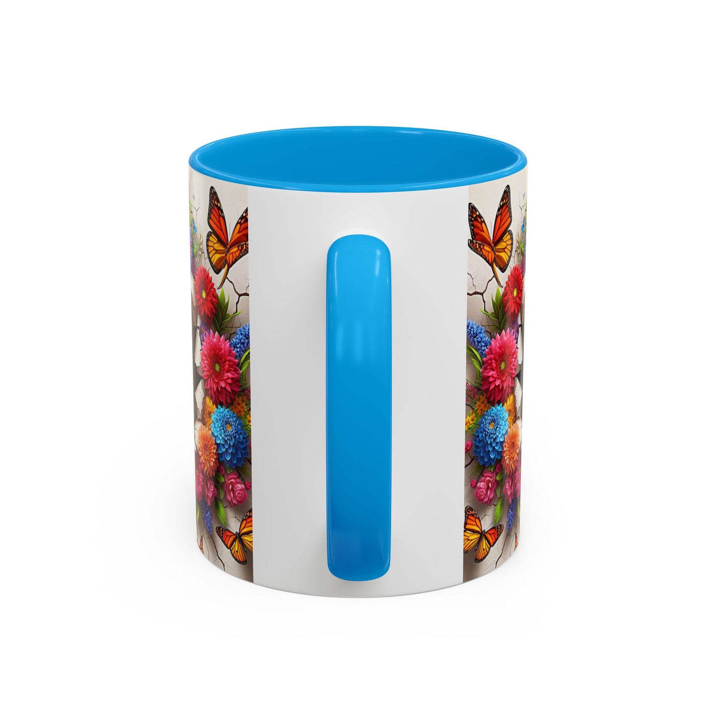 Mug Boxer Kawaii – Tasse Chiot Boxer avec Fleurs Colorées et Papillons – Cadeau Amoureux des Chiens 325ml