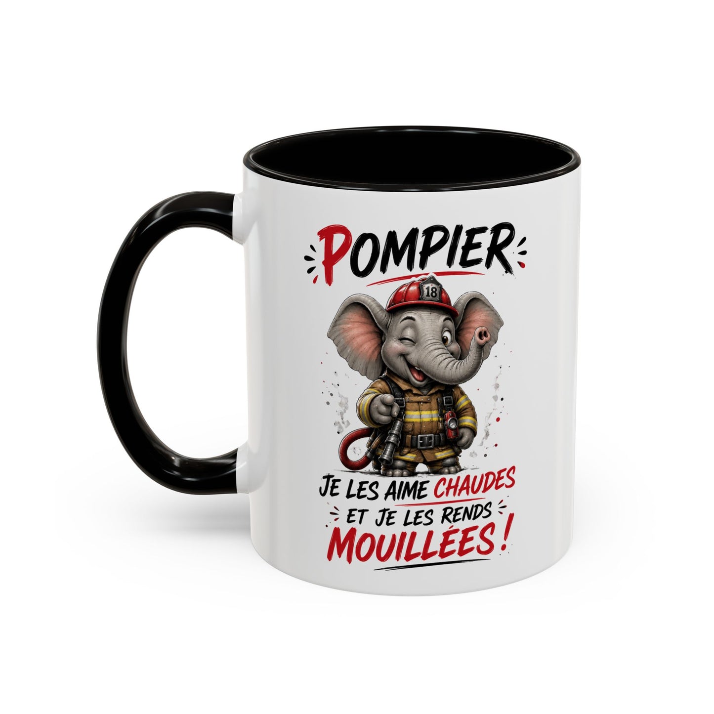 Tasse Pompier Je Les Aime Chaudes Et Je Les Rends Mouillées – Mug Humour Sapeur-Pompier – Cadeau Homme Femme 325ml