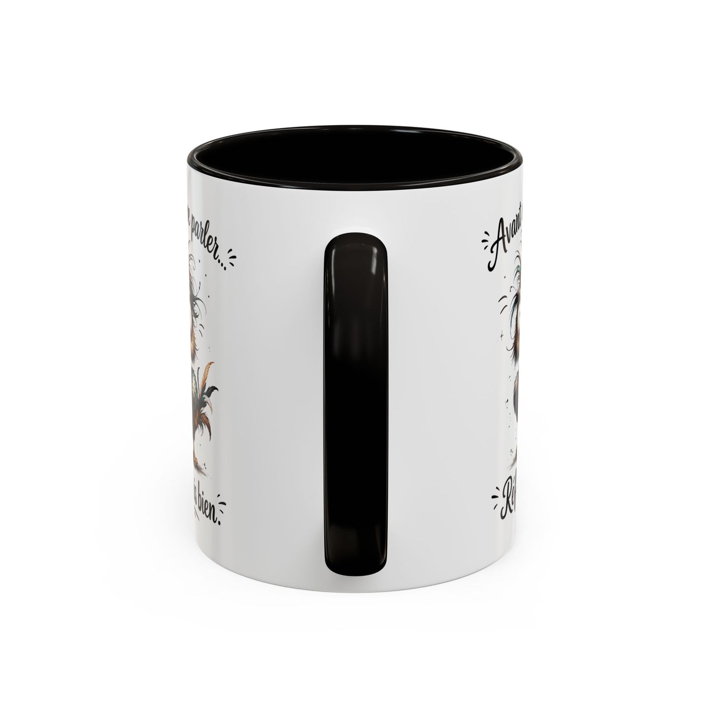 Tasse Avant De Me Parler Réfléchis Bien – Mug Humour Oiseau Drôle – Cadeau Homme Femme Collègue 325ml