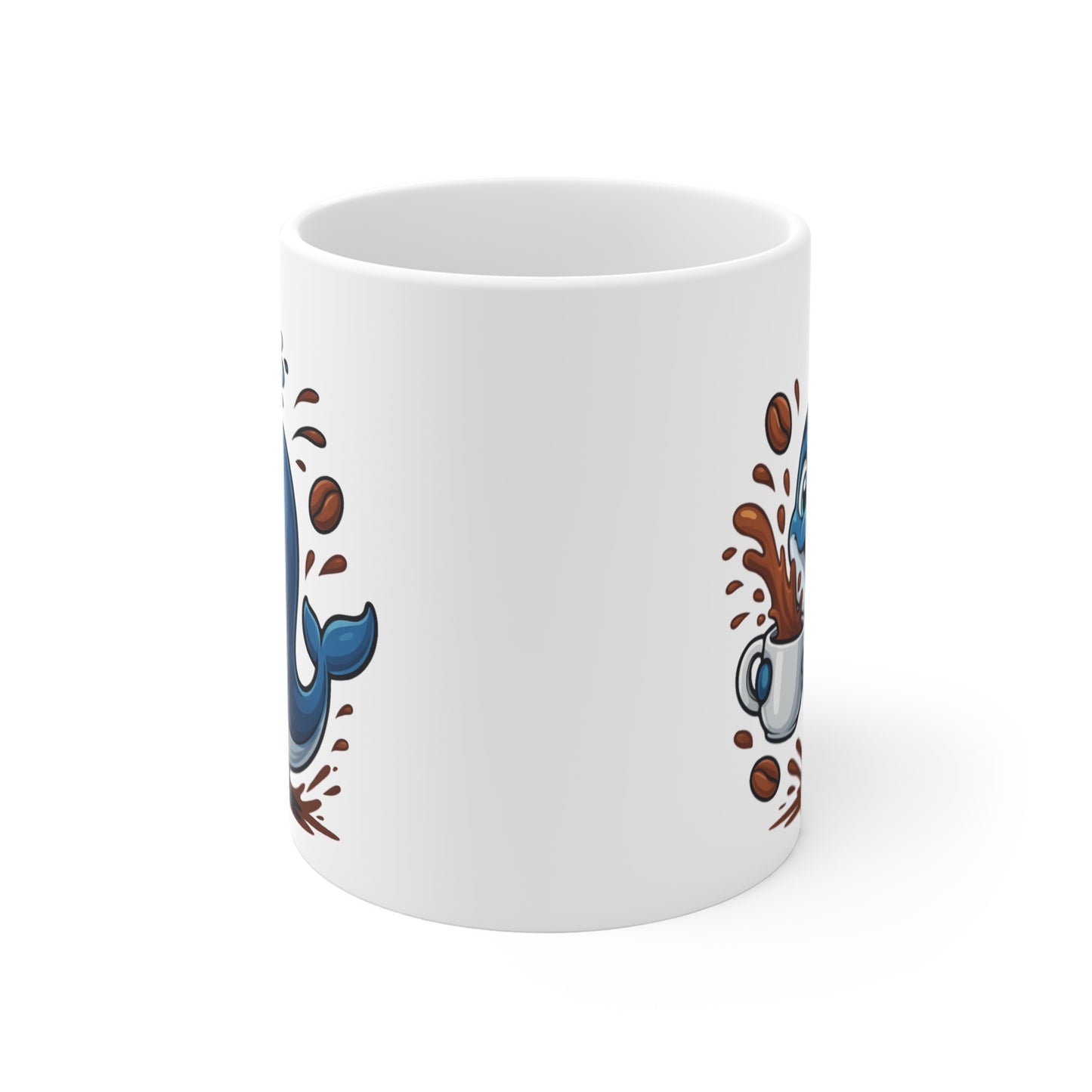 Mug Baleine Café – Tasse Céramique 325ml – Design Cartoon Mignon – Cadeau Original Amateur de Café