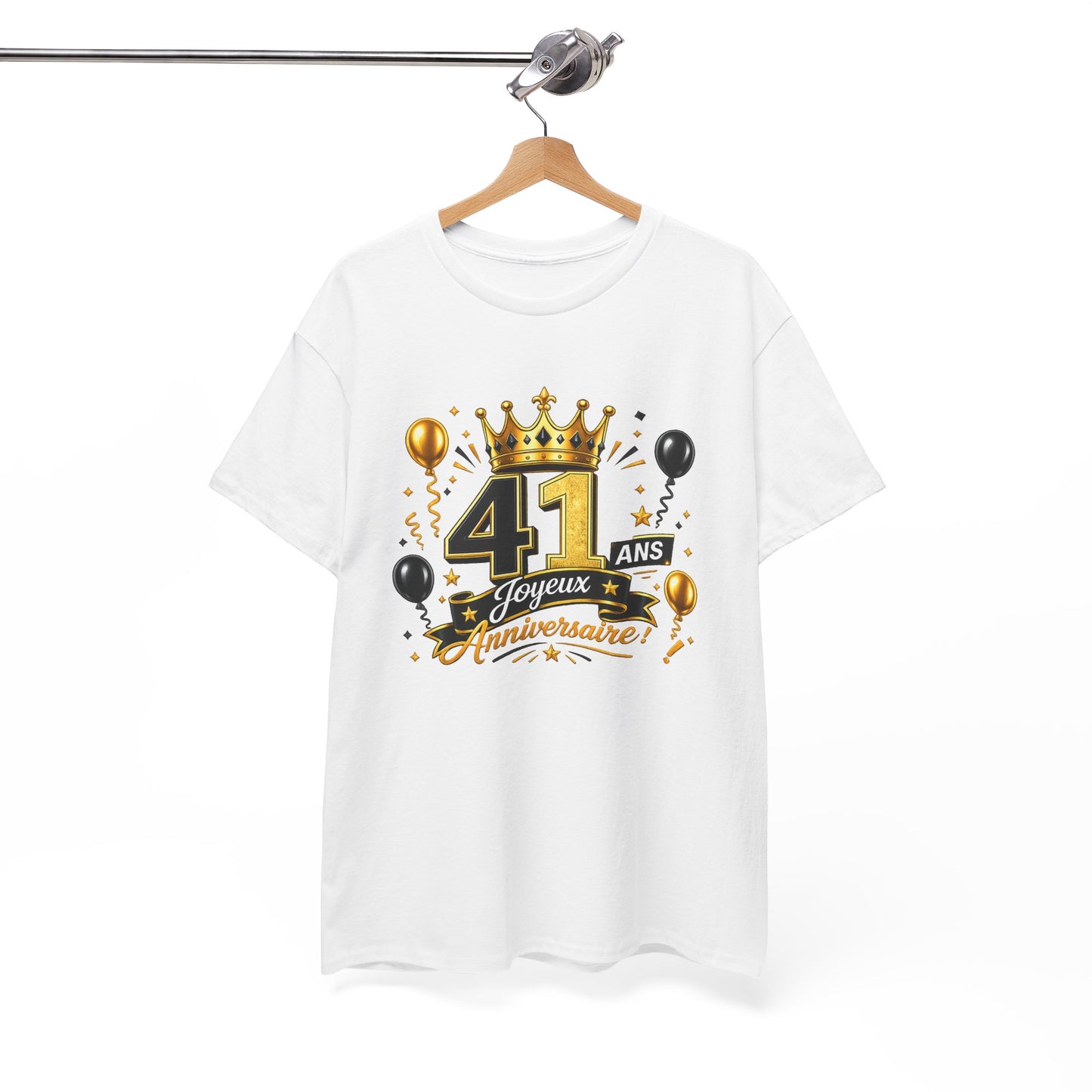 Tee Shirt Anniversaire 41 Ans Homme et Femme – Joyeux Anniversaire – Cadeau 41 Ans