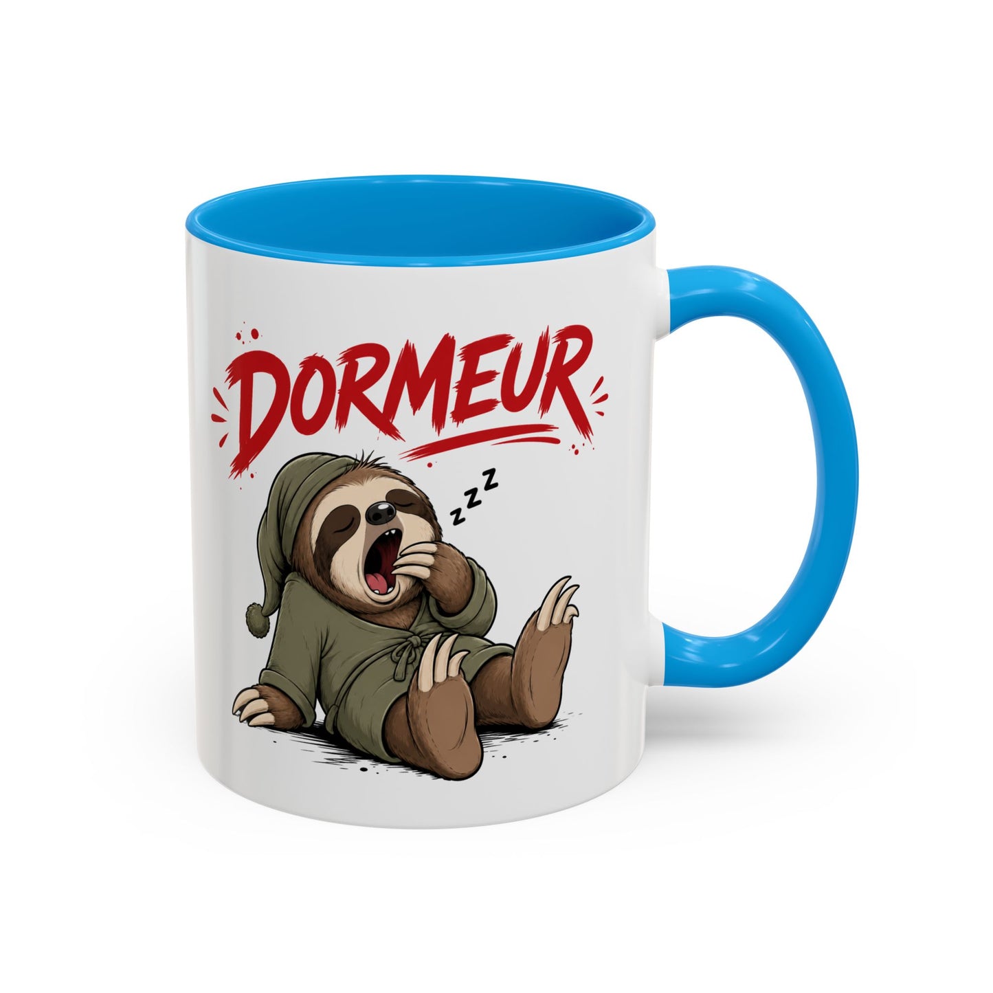 Tasse Dormeur Homme – Mug Paresseux Endormi Humour – Cadeau Homme Amateur de Sieste 325ml