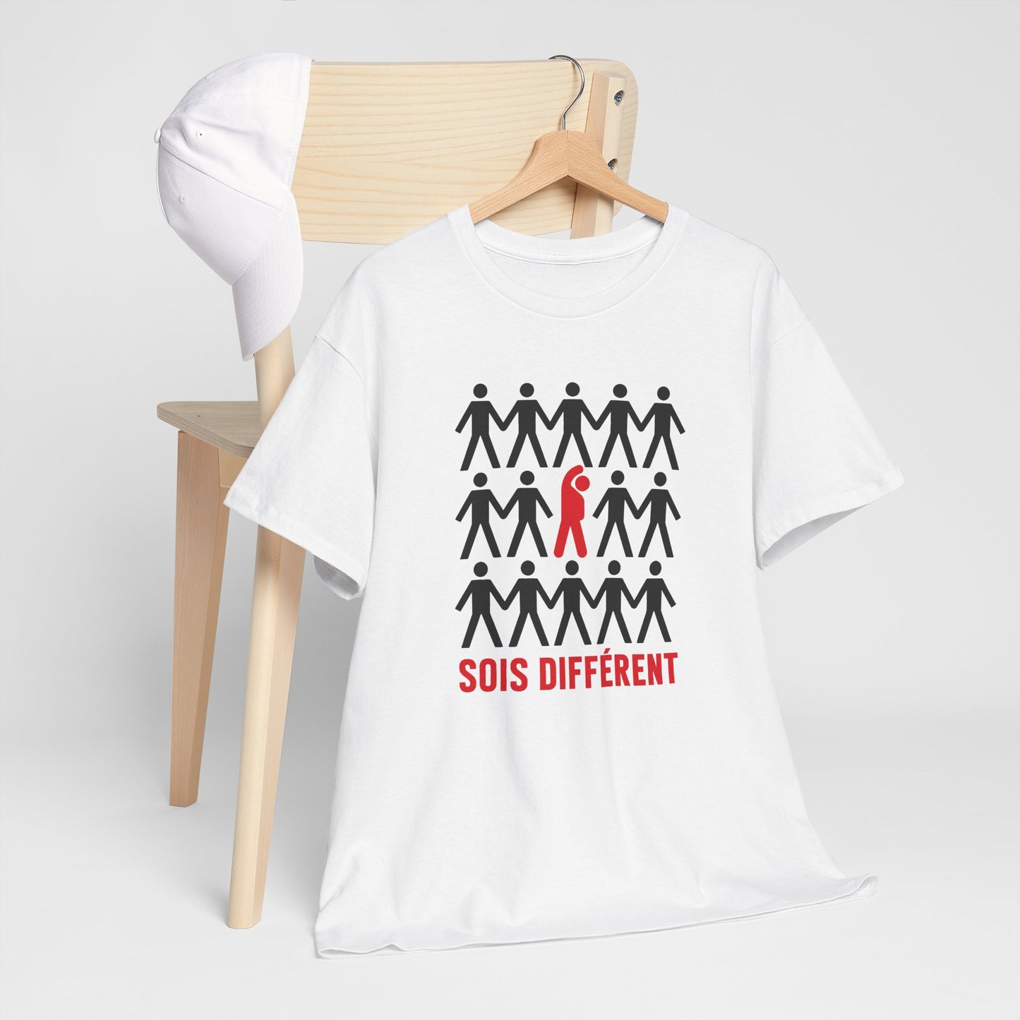 T-Shirt Homme et Femme Motivation – Originalité Confiance en Soi Individualité – Cadeau Inspirant