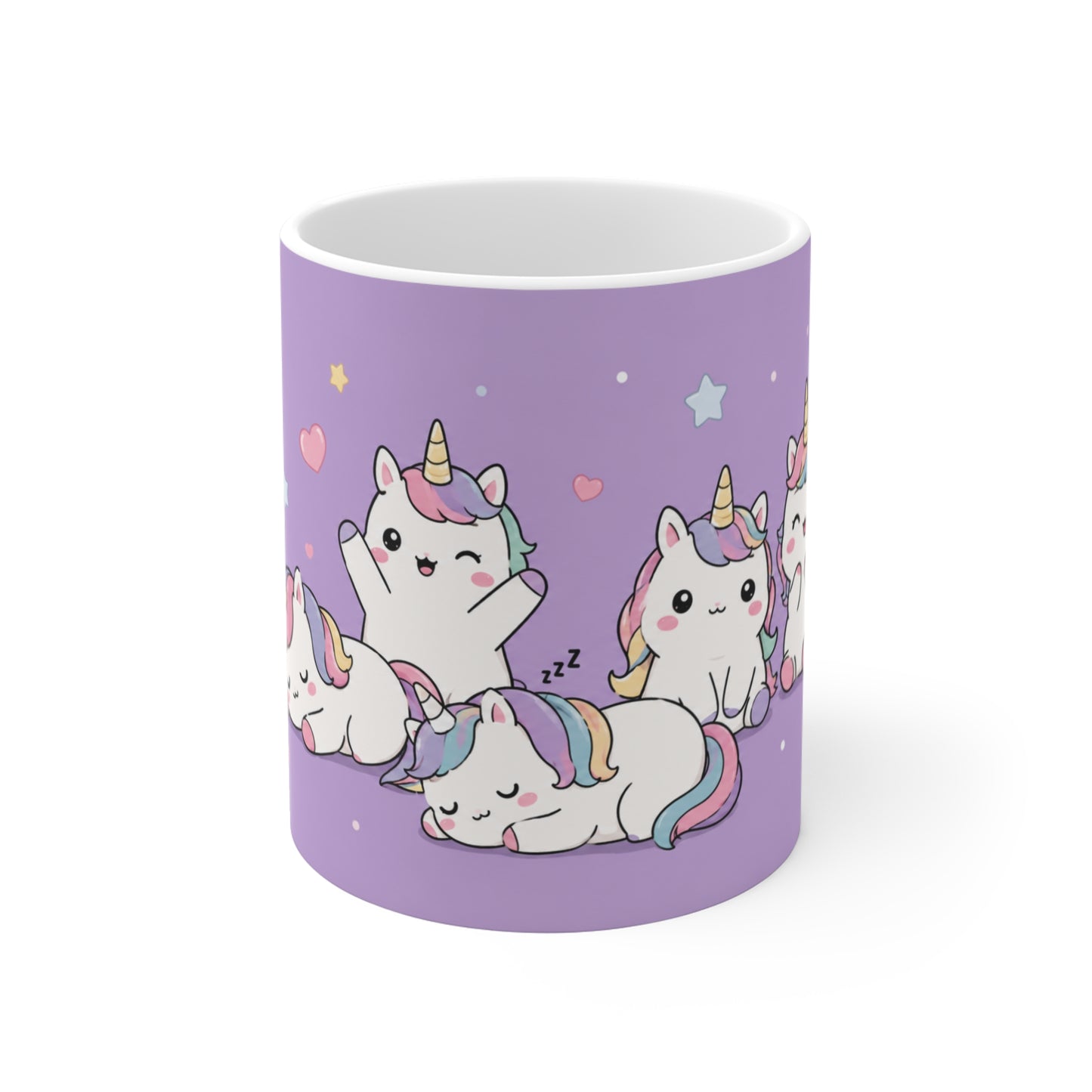 Tasse Licornes Kawaii – Mug Licorne Cute et Pastel – Cadeau Femme Fille Enfant 325ml
