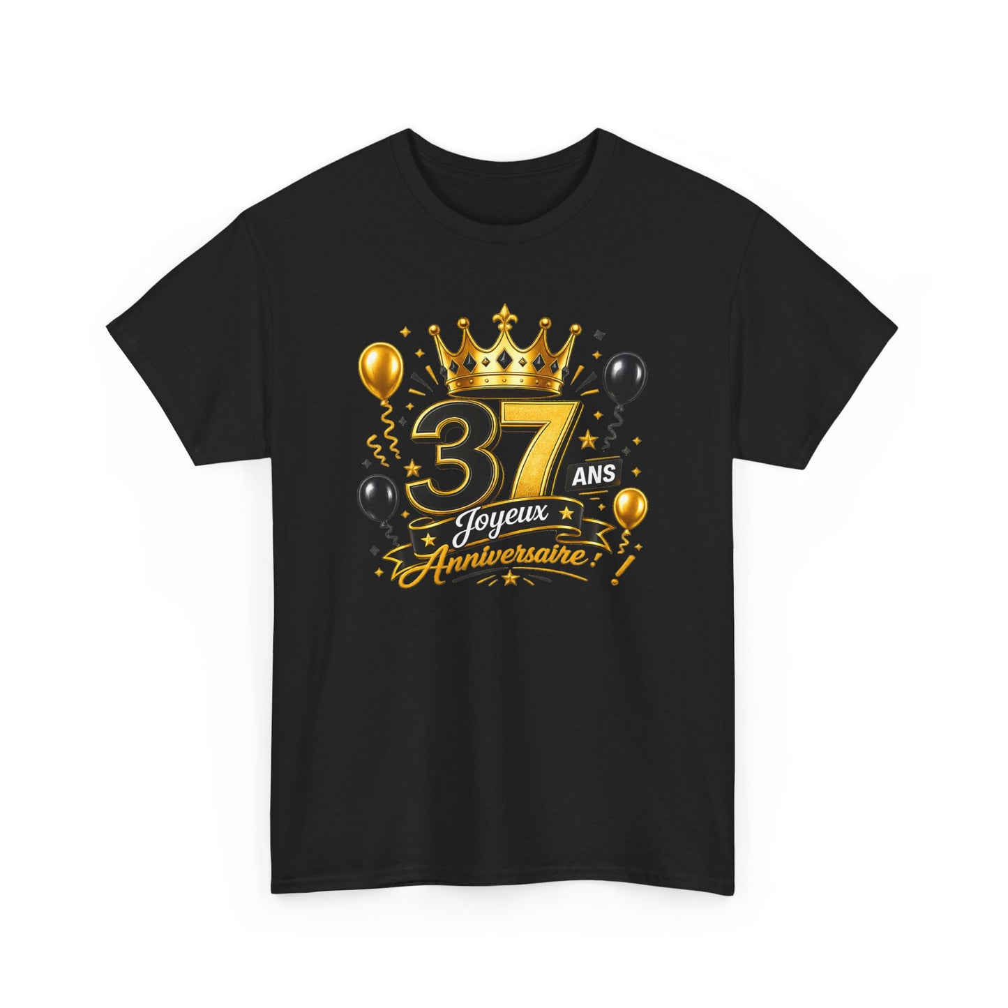 Tee Shirt Anniversaire 37 Ans Homme et Femme Joyeux Anniversaire Cadeau 37 Ans Idée Cadeau Adulte