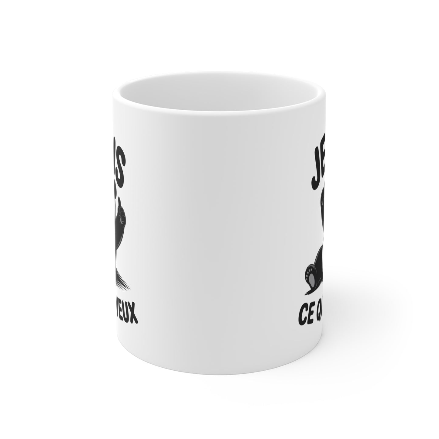 Tasse Humour Panda – Mug Citation Drôle Je Fais Ce Que Je Veux – Cadeau Animal Mignon 325ml