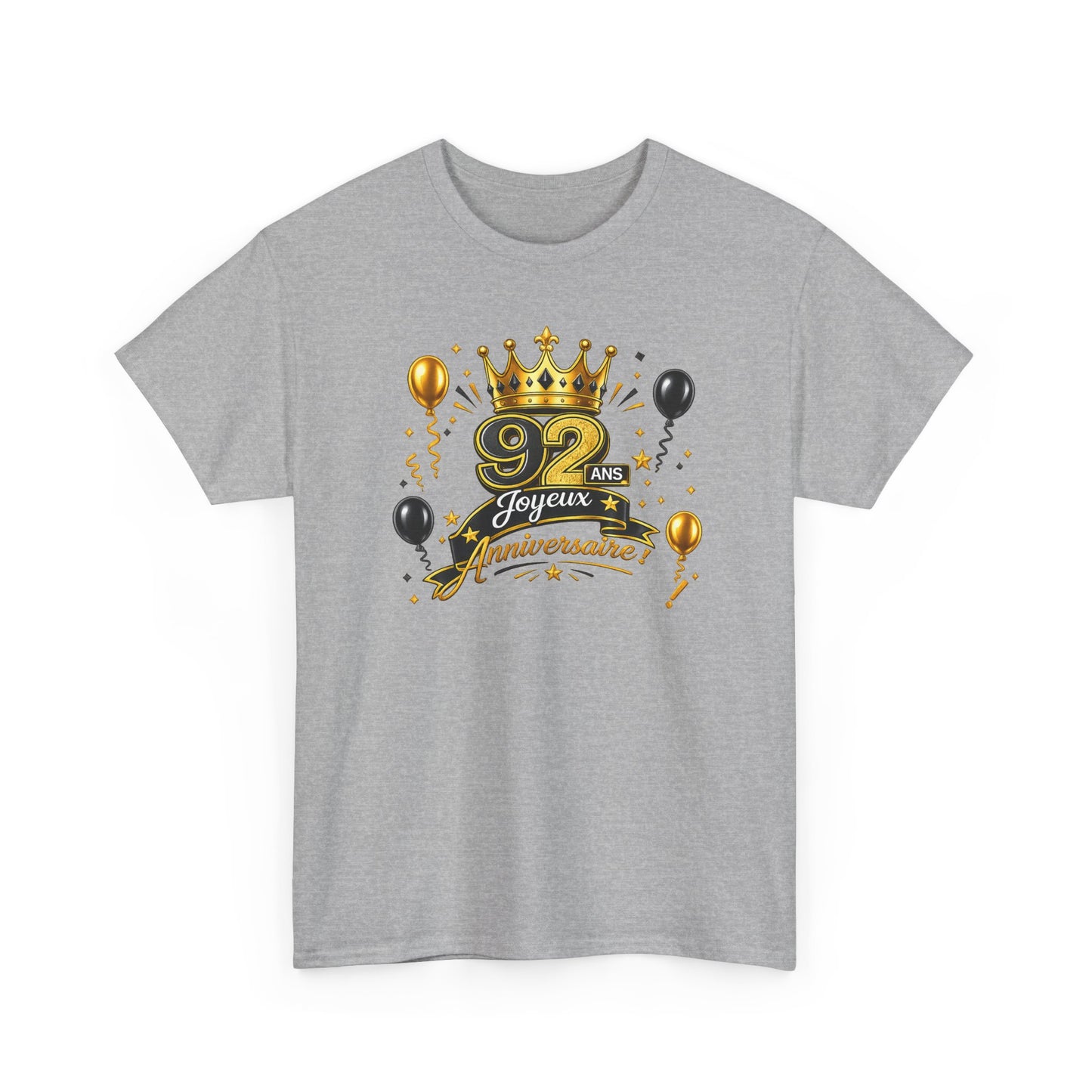 Tee Shirt Anniversaire 92 Ans Homme et Femme – Joyeux Anniversaire – Cadeau 92 Ans
