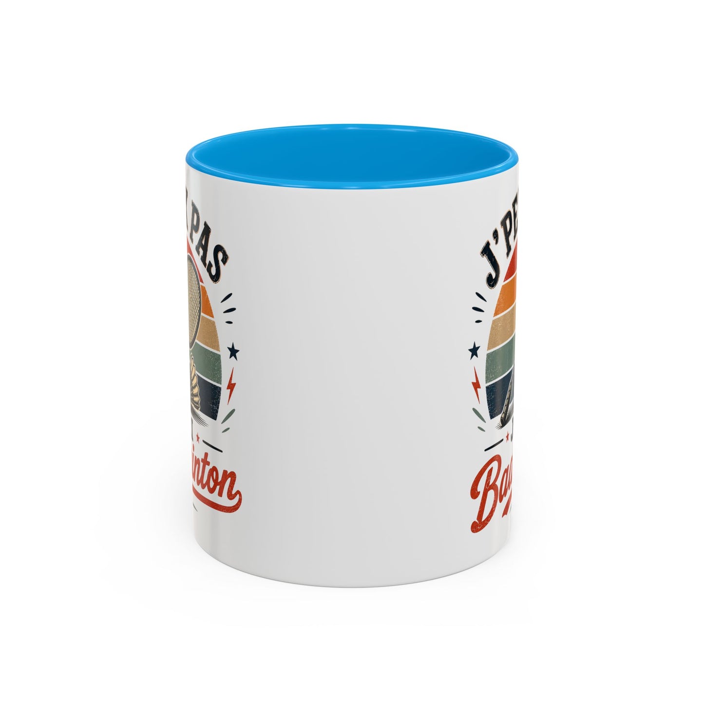 Tasse J’Peux Pas J’Ai Badminton – Mug Badminton Vintage Humoristique – Cadeau Joueur Homme Femme 325ml