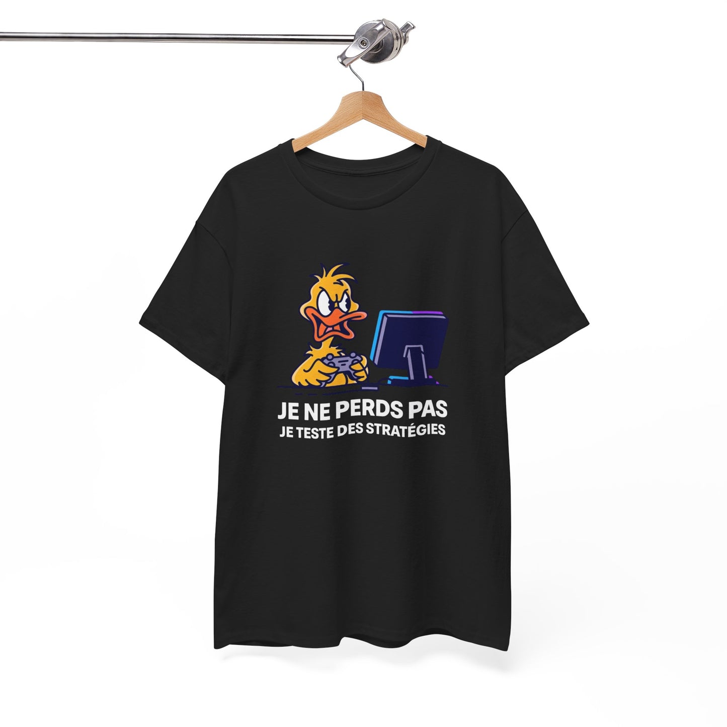 T-Shirt Gamer Humour Je Ne Perds Pas Je Teste Des Stratégies – Tee Shirt Gaming Drôle Manette Jeu Vidéo Rage Cadeau Homme Ado