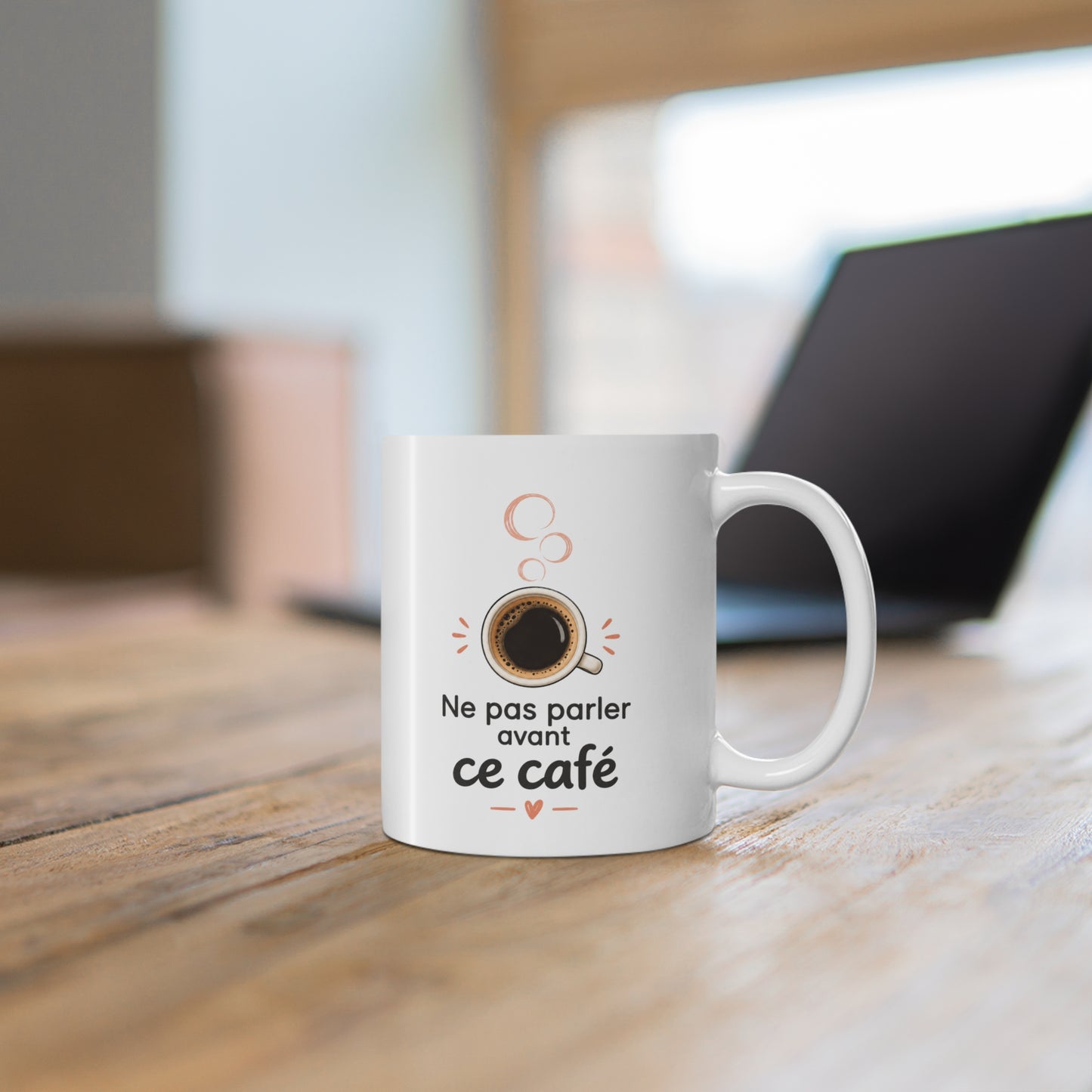 Mug Humour Café – Ne Pas Parler Avant Ce Café – Tasse Drôle Amateur de Café – Cadeau Original Homme Femme