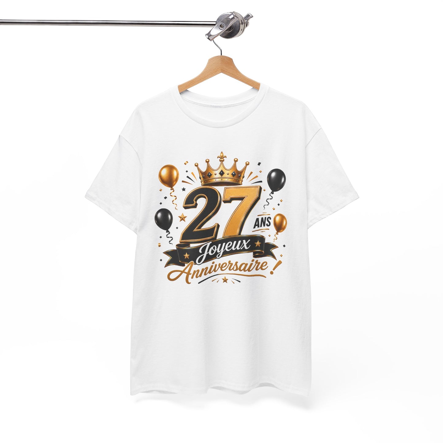 Tee Shirt Anniversaire 27 Ans Homme et Femme Joyeux Anniversaire Cadeau 27 Ans Idée Cadeau Adulte