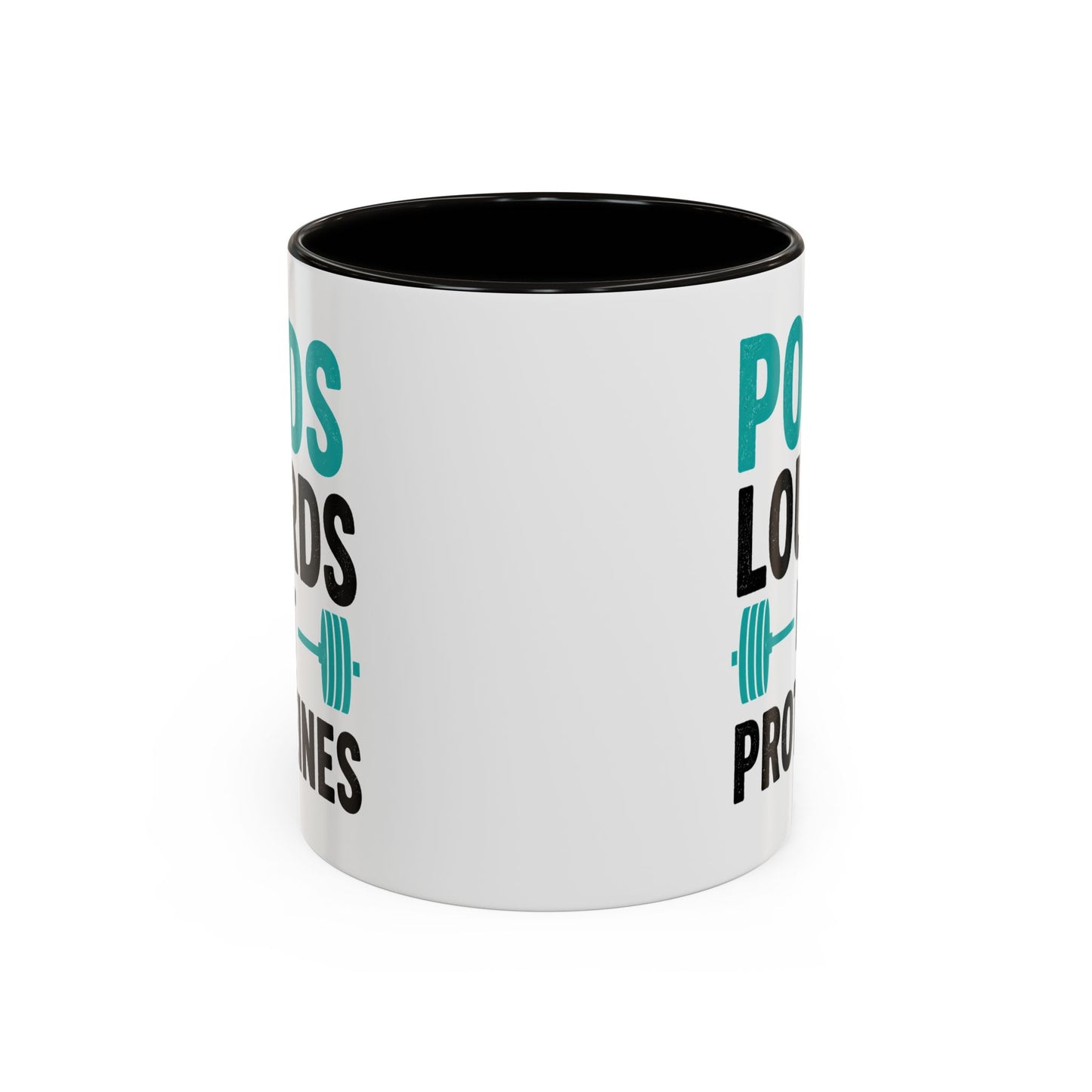 Mug Fitness Musculation – Tasse Haltères Protéines – Cadeau Sportif Original Homme et Femme Noir Bleu Rouge