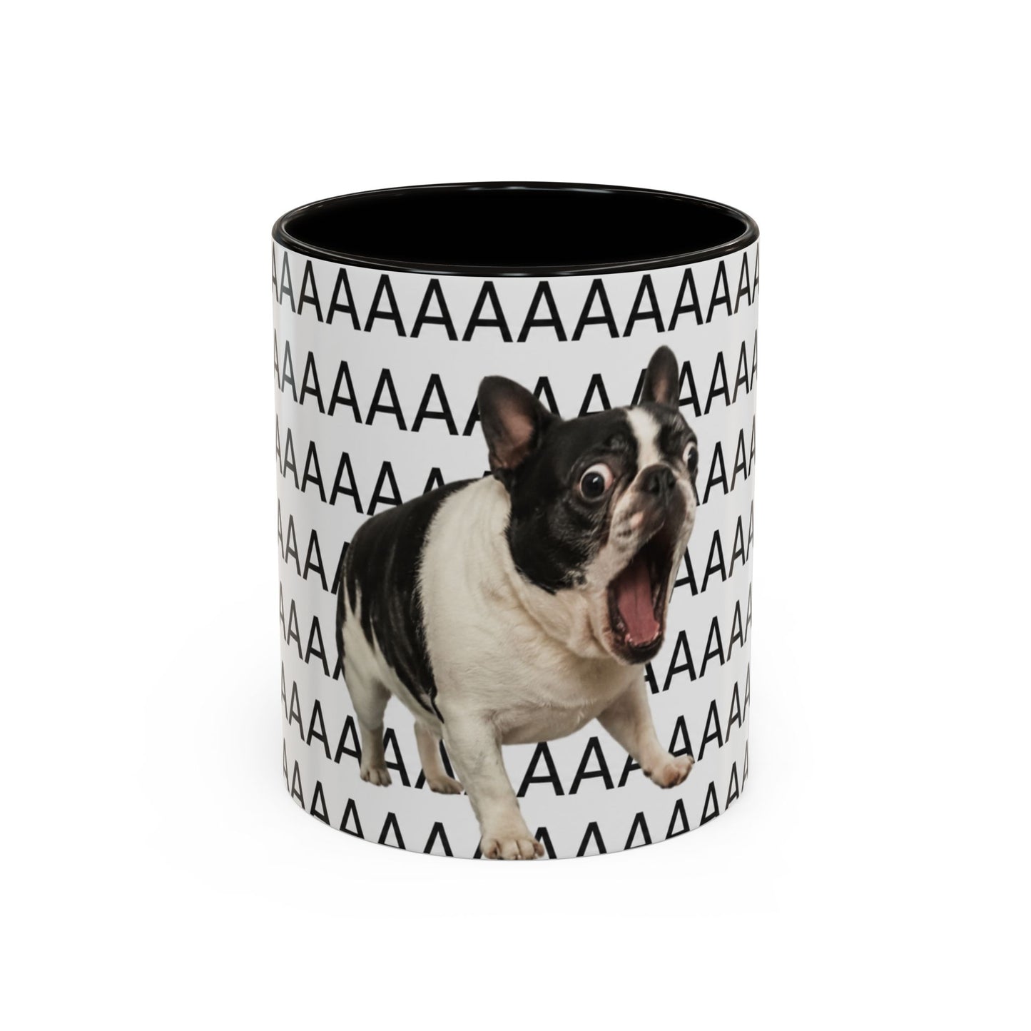 Tasse Chien Cri Drôle – Mug Bulldog Français Meme AAAAA – Cadeau Humour Homme Femme 325ml