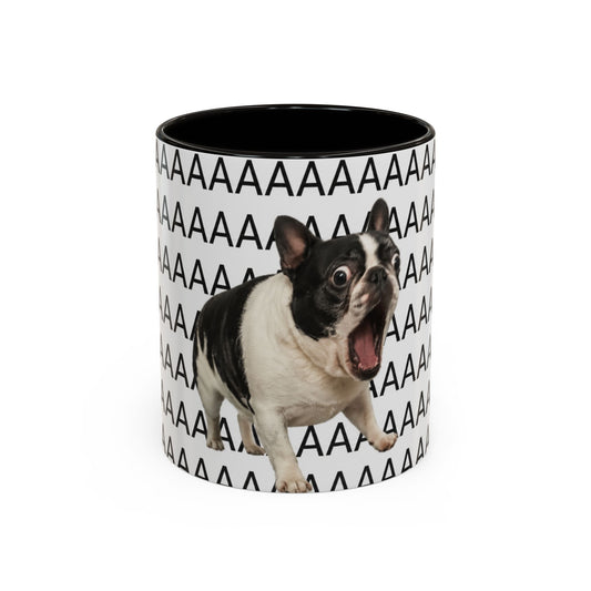 Tasse Chien Cri Drôle – Mug Bulldog Français Meme AAAAA – Cadeau Humour Homme Femme 325ml