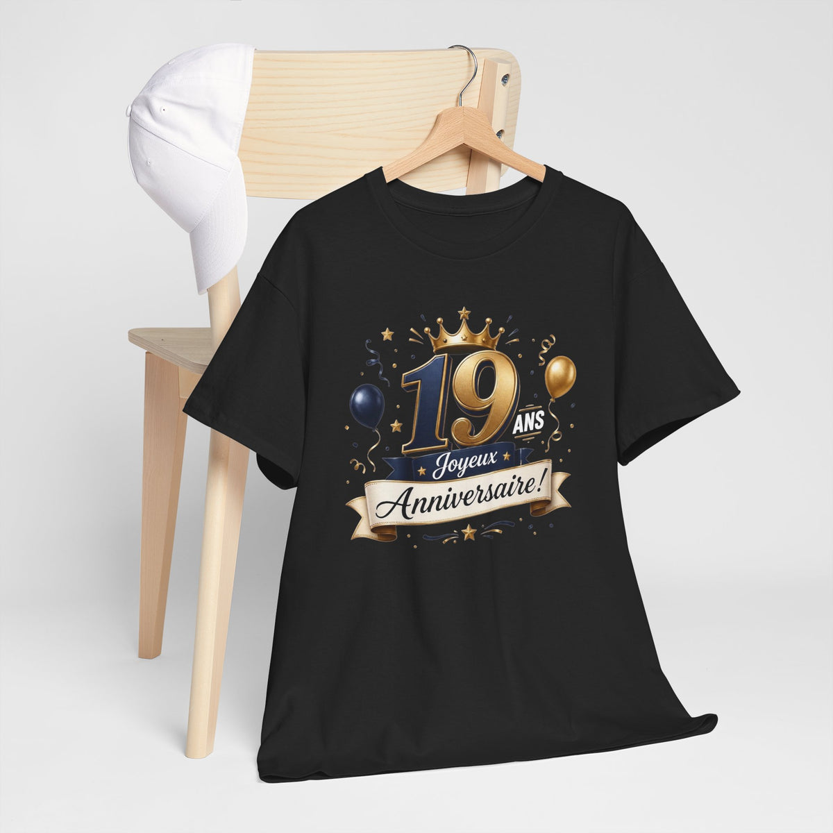 Tee Shirt Anniversaire 19 Ans Homme et Femme Joyeux Anniversaire Cadeau 19 Ans Idée Cadeau Adulte