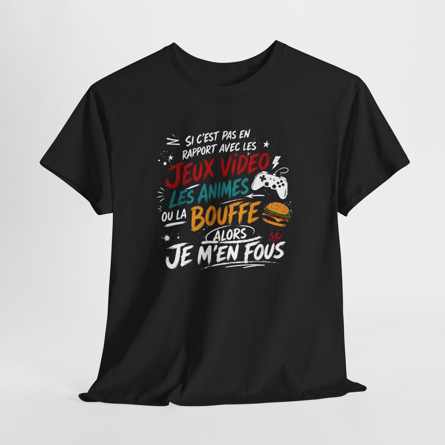 T-Shirt Jeux Vidéo Humour Homme Femme – Gamer Geek Animés Bouffe – Tee Shirt Drôle Gaming