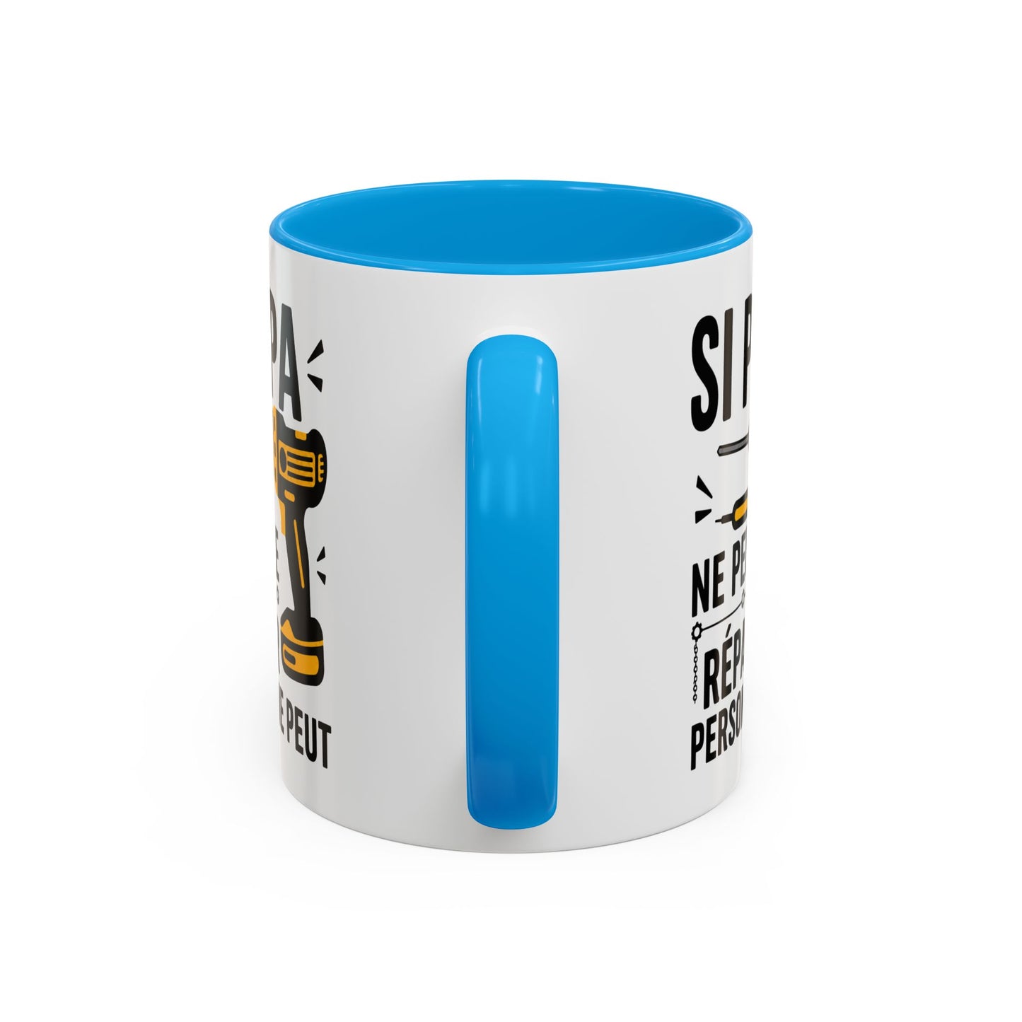 Tasse Si Papa Ne Peut Le Réparer Personne Ne Peut – Mug Humour Bricolage – Cadeau Papa Bricoleur 325ml