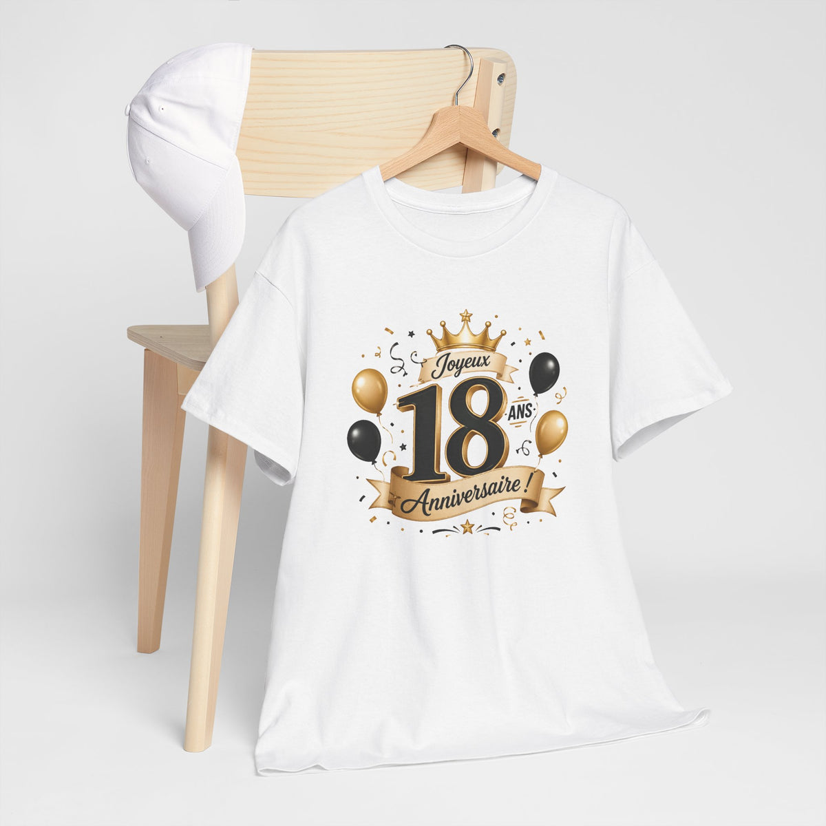 Tee Shirt Anniversaire 18 Ans Homme et Femme Joyeux Anniversaire Cadeau 18 Ans Idée Cadeau Adulte