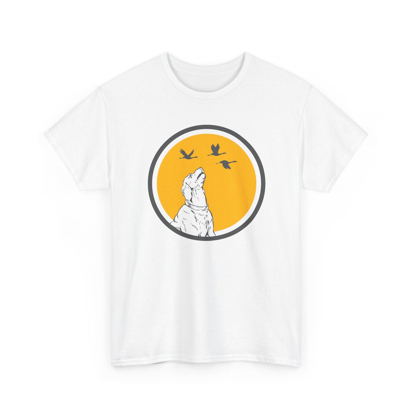 T-Shirt Chien Homme et Femme – Cadeau Amoureux des Chiens et Nature – Chien Oiseaux Plein Air – Idée Cadeau Passion Animaux