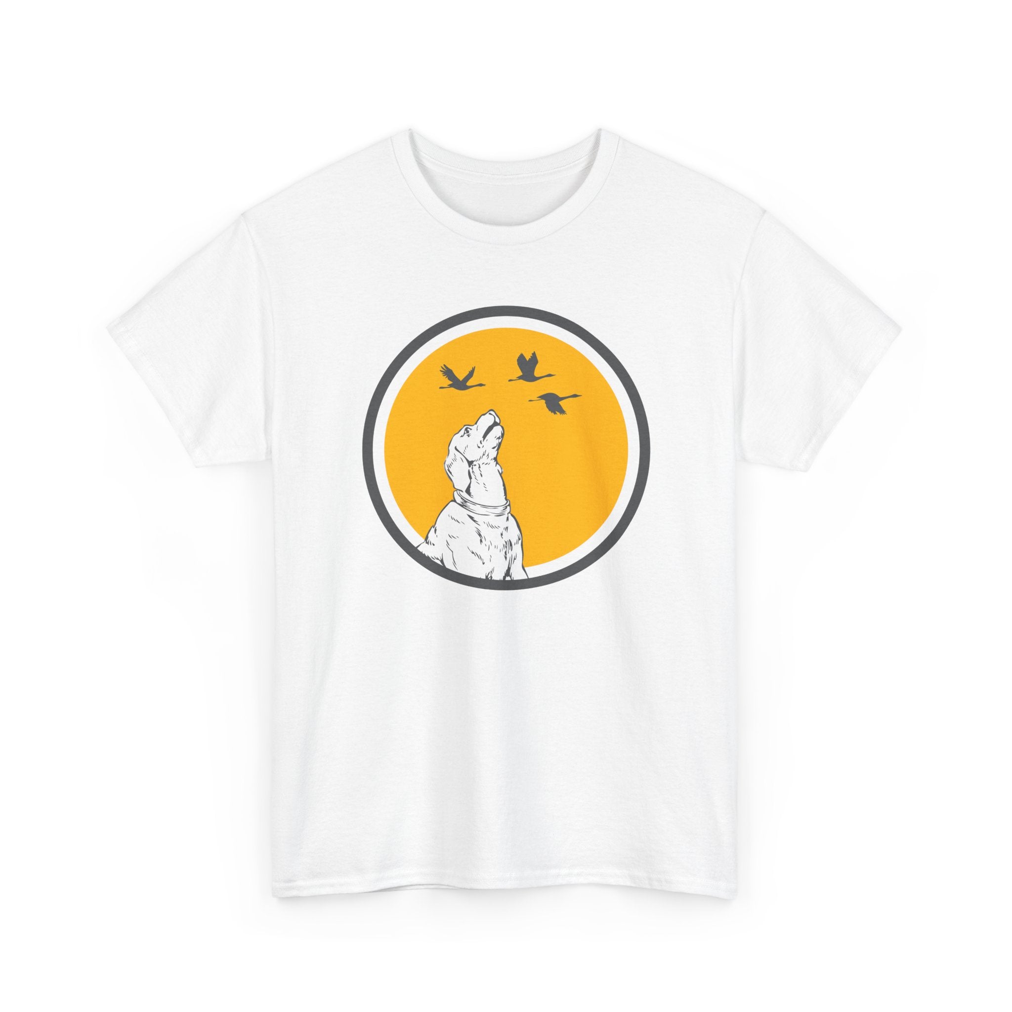 T-Shirt Chien Homme et Femme – Cadeau Amoureux des Chiens et Nature – Chien Oiseaux Plein Air – Idée Cadeau Passion Animaux