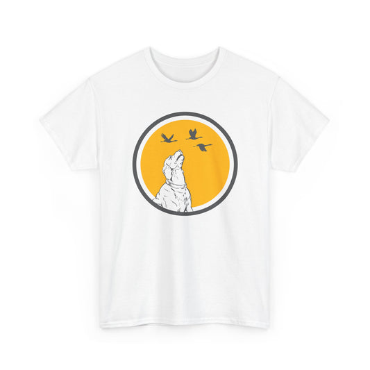 T-Shirt Chien Homme et Femme – Cadeau Amoureux des Chiens et Nature – Chien Oiseaux Plein Air – Idée Cadeau Passion Animaux