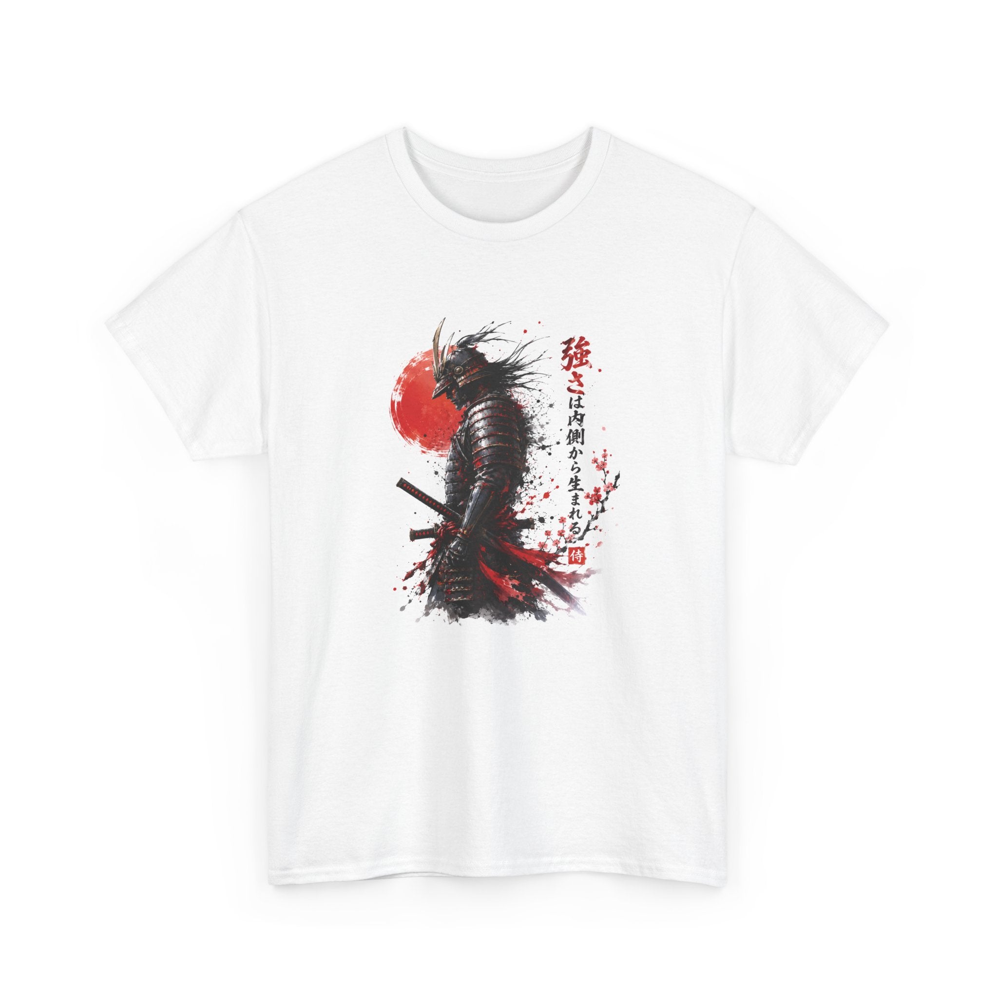 Tee Shirt Homme et Femme Samouraï Japon Guerrier Katana Armure Japonaise Art Traditionnel Idée Cadeau