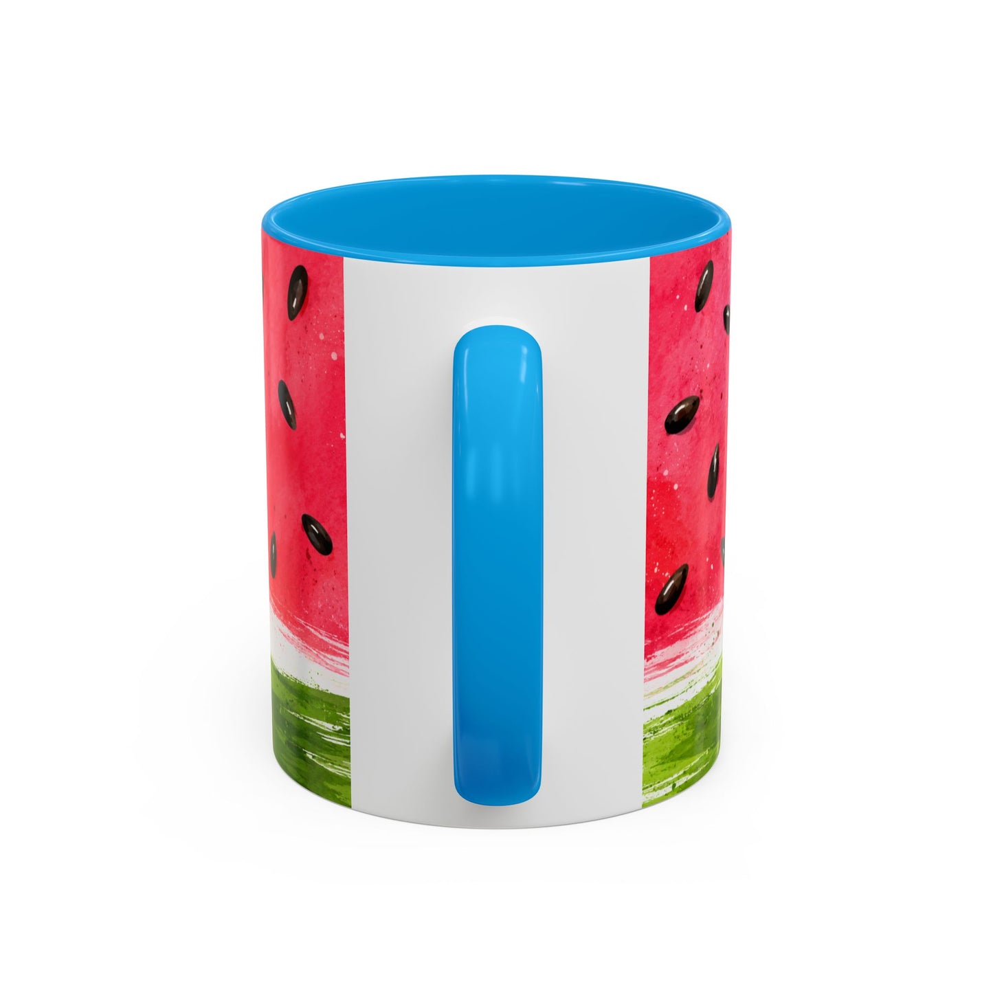Tasse Pastèque Aquarelle – Mug Fruit Rouge et Vert – Cadeau Été Gourmand Homme Femme 325ml