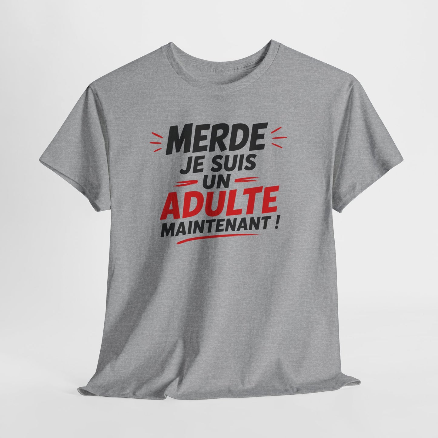 Tee-Shirt Anniversaire 18 Ans Homme Femme – Cadeau Majorité Humour – Adulte Maintenant – Idée Cadeau Jeune Adulte