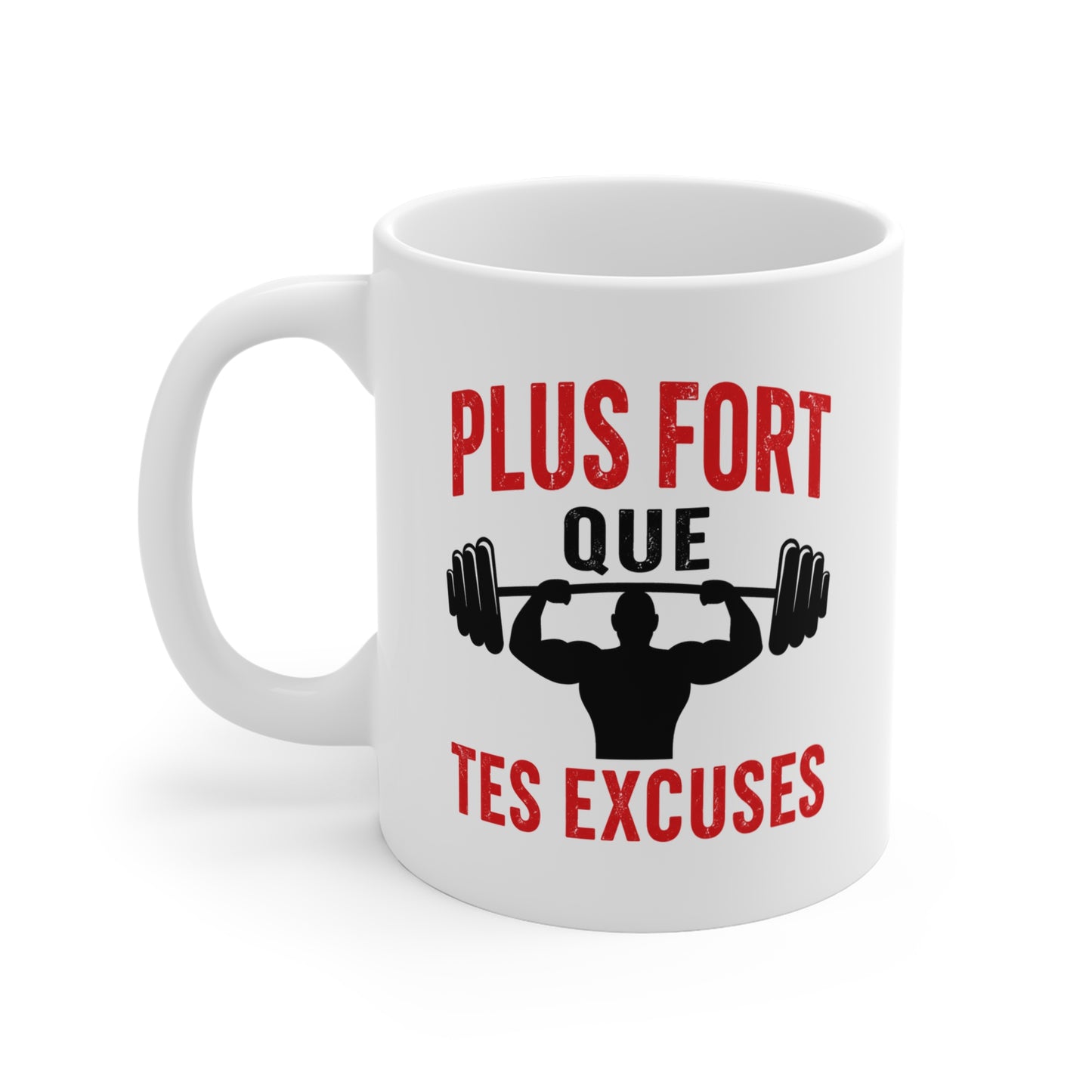 Mug Musculation Fitness – Tasse Sportive Bodybuilding – Cadeau Original Homme et Femme, Motivation Entraînement