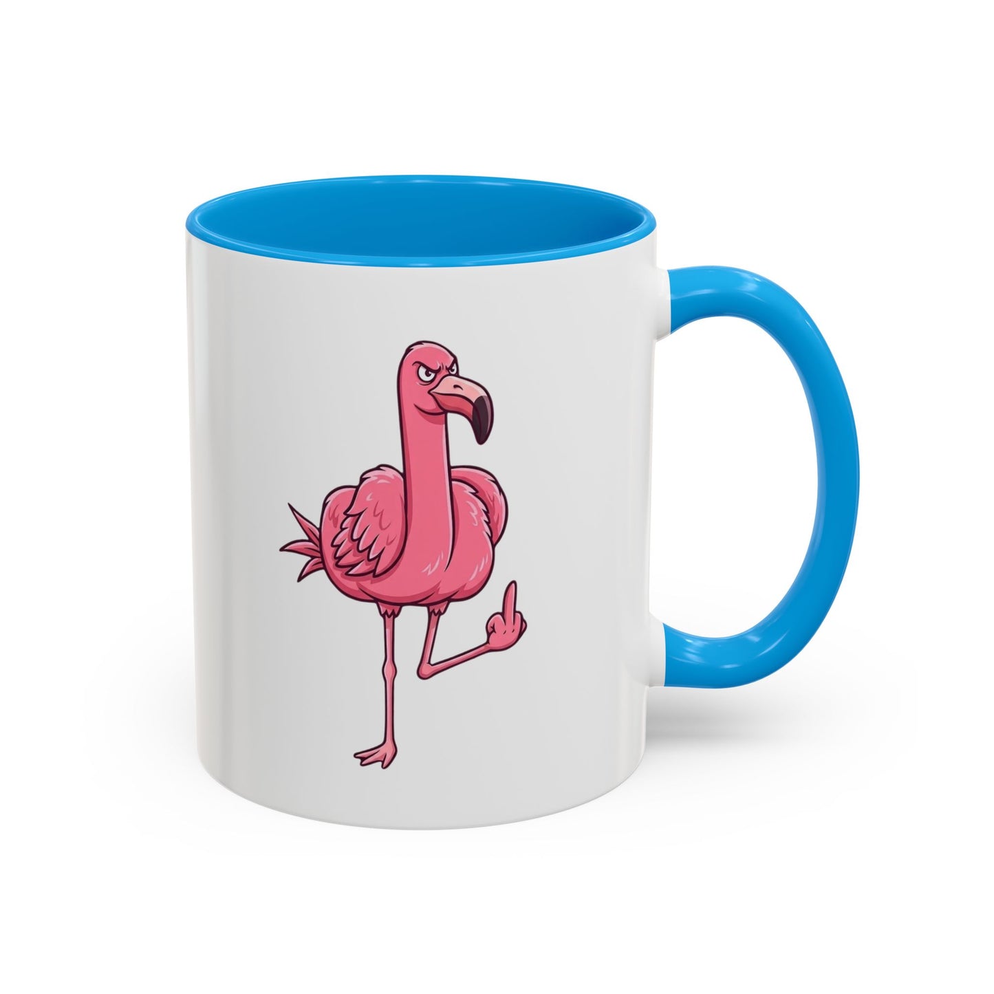 Tasse Flamant Rose Humoristique – Mug Flamant Insolent Doigt d’Honneur – Cadeau Drôle Adulte