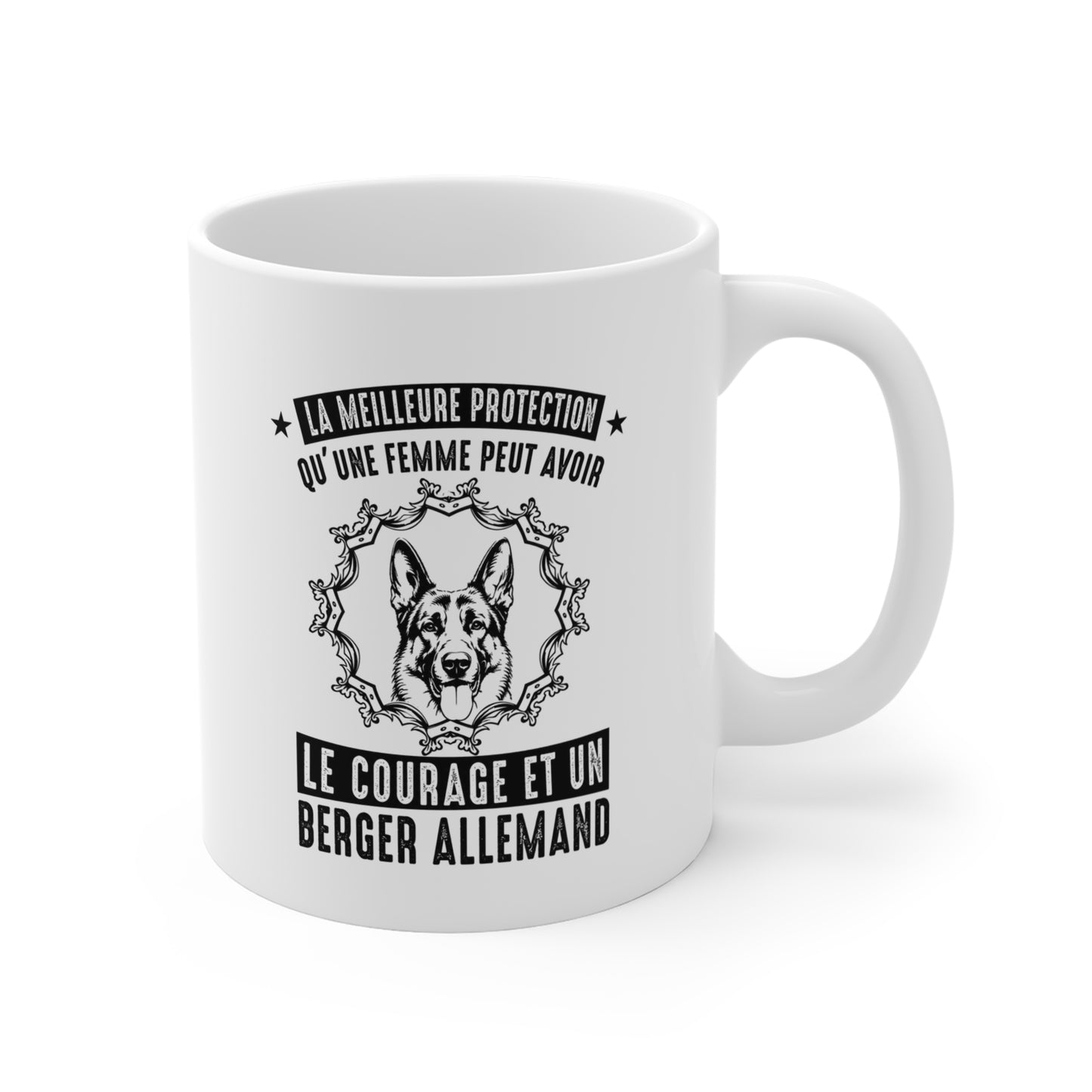 Mug Berger Allemand pour Femme – Tasse Humour Chien – Cadeau Maîtresse et Amoureuse des Bergers Allemands – Idée Cadeau Femme Passionnée de Chiens – 325 ml