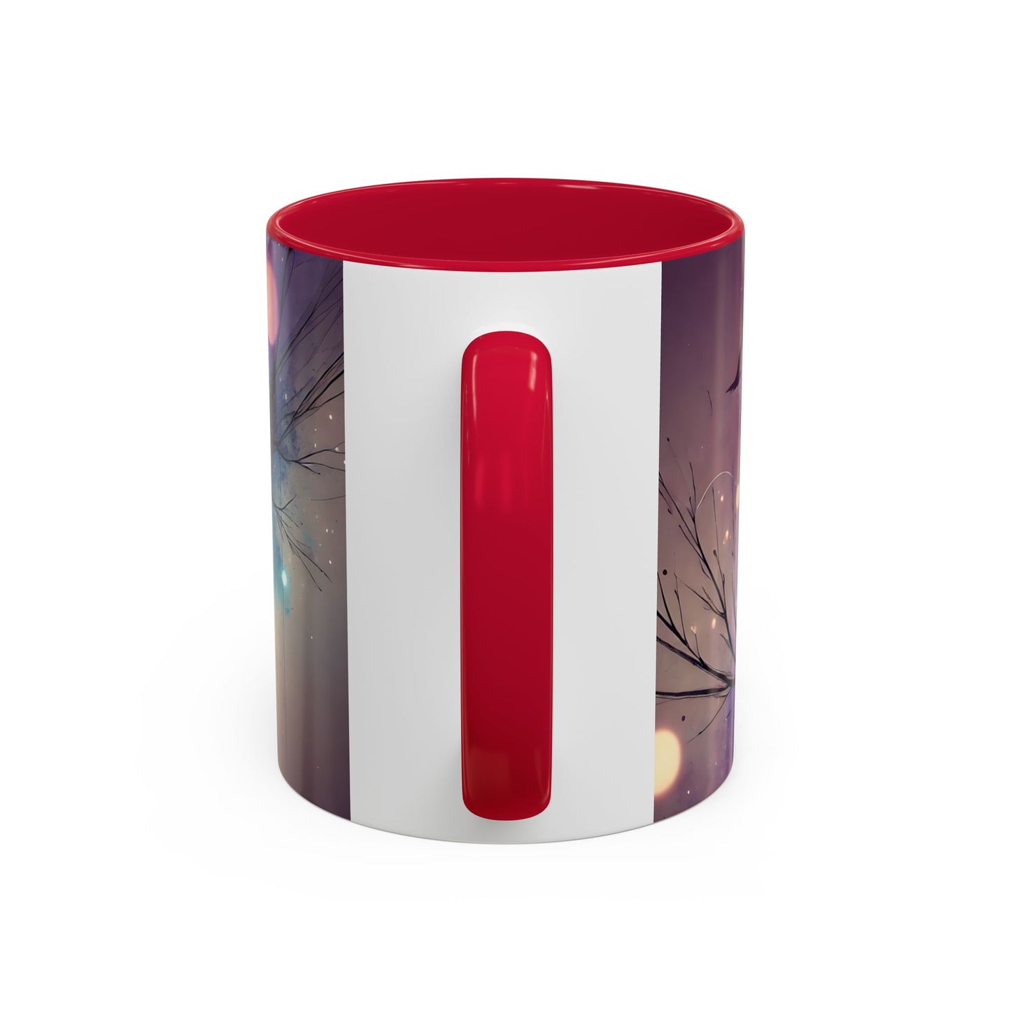 Mug Corbeau Mystique – Tasse Gothique Violet et Bleu avec Oiseau Fantastique – Cadeau Fantasy et Univers Sombre 325ml